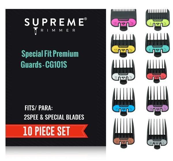 Supreme Trimmer CG101S 10'lu Özel Uyumlu Koruyucu Set – 2SPEE Clipper İçin, Premium Kalite