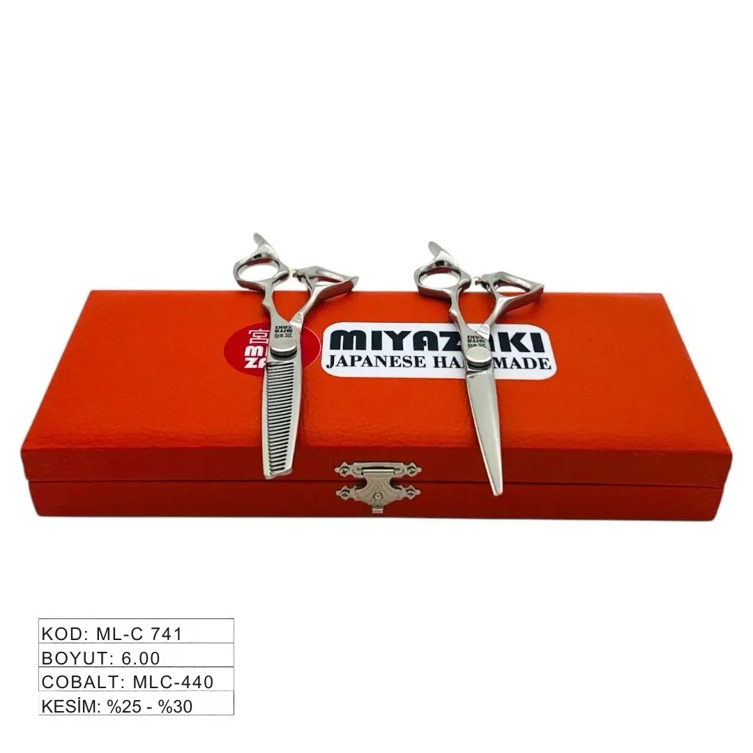 Miyazaki Japanese Handmade MI-C 741 6” Cobalt VG10 Kuaför Makası