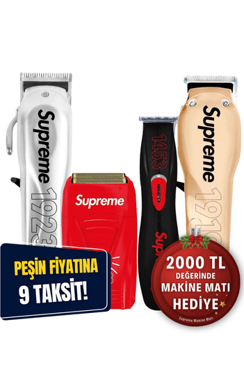 Supreme 1918 Legend Shaver Supreme 1919 King Cordless Supreme 1923 Independence 1453 Conquest Trimmer Özel Seri Tıraş Makineleri