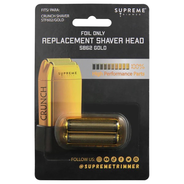 Supreme Trimmer Crunch Folyo ve Kesici Yedekleri - SB63 | STF602 Tıraş Makinesi Uyumlu