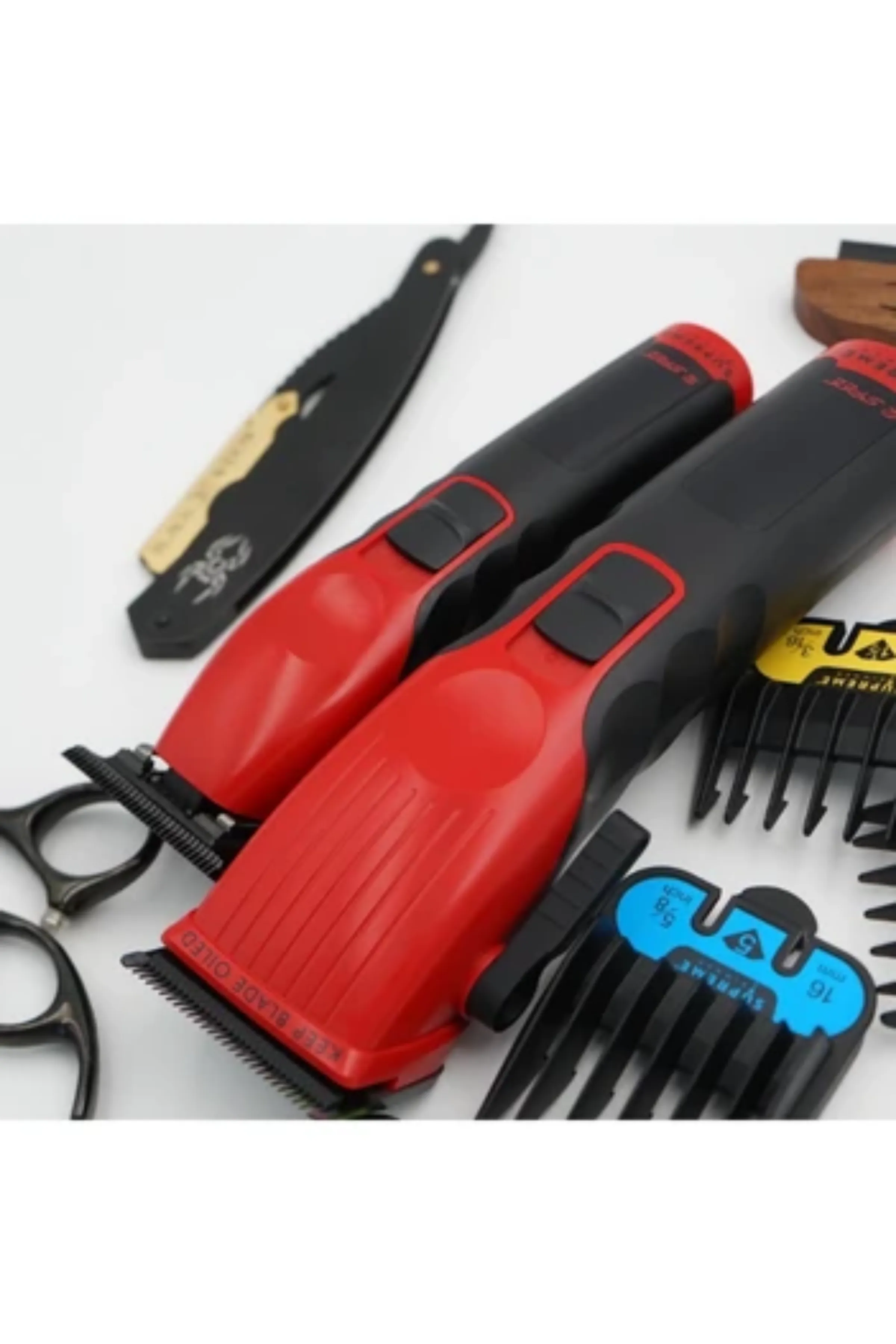 Supreme Trimmer Fade Pro Tıraş Makinesi Seti – Crunch Sıfırlama Makinesi + 2Spee Trimmer & Clipper