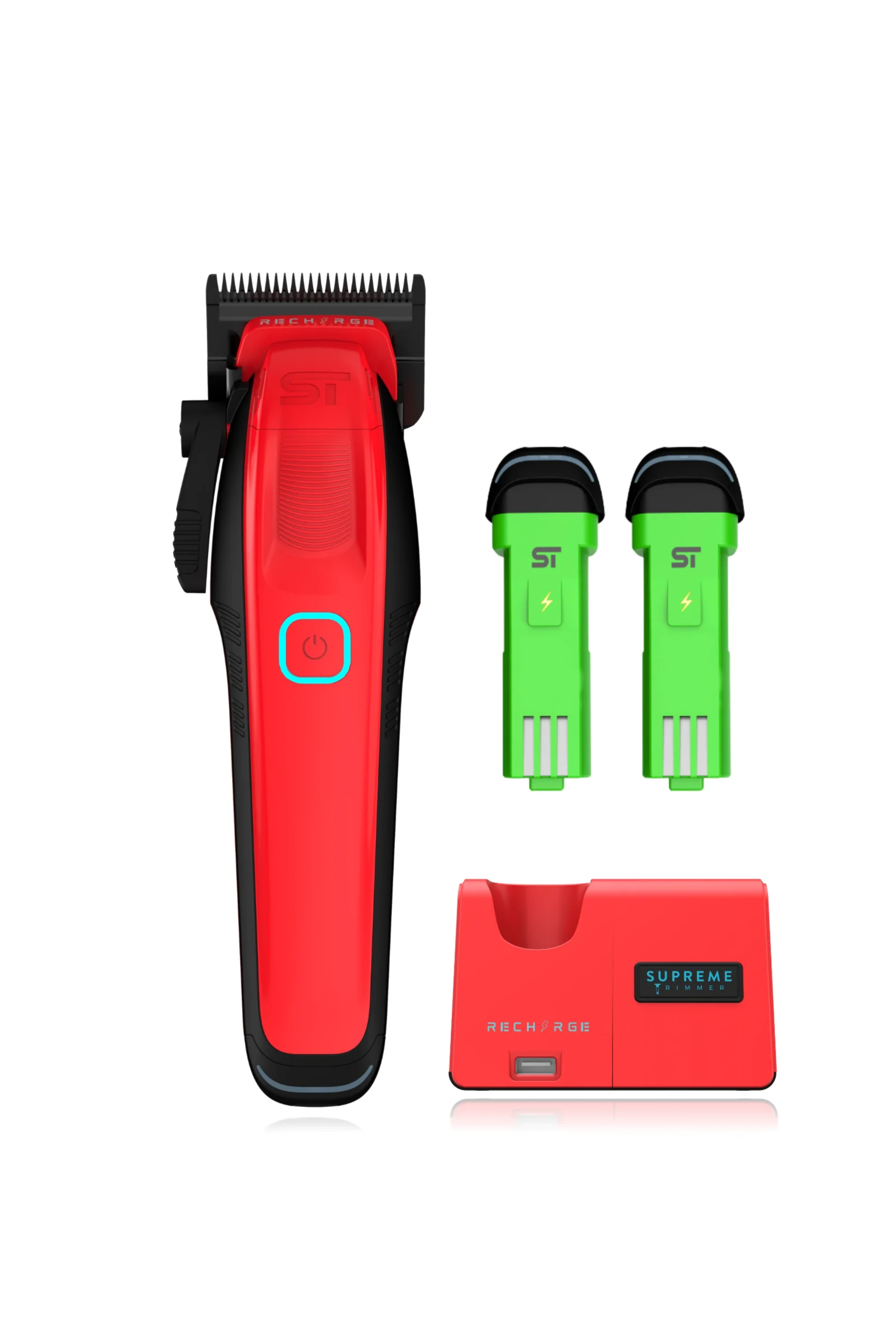 Supreme Trimmer Siyah Recharge Clipper – 7500+ RPM Motor, 3 Saatlik Pil, Çıkarılabilir Batarya