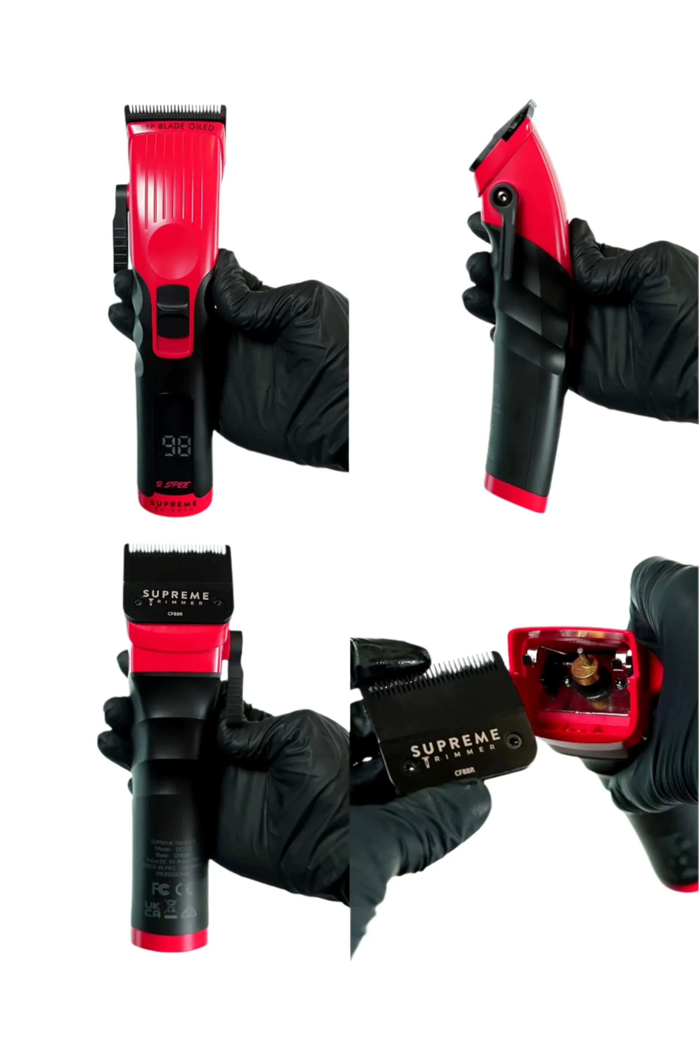 Supreme Trimmer 2Spee Clipper Tıraş Makinesi – İki Hız Ayarlı, Çıkarılabilir Bıçaklı, Ultra Sessiz
