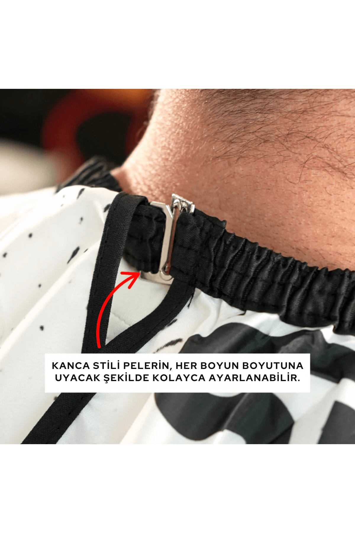 Supreme Trimmer Premium Berber Pelerini – Dumanlı ST Desen, Su Geçirmez Polyester