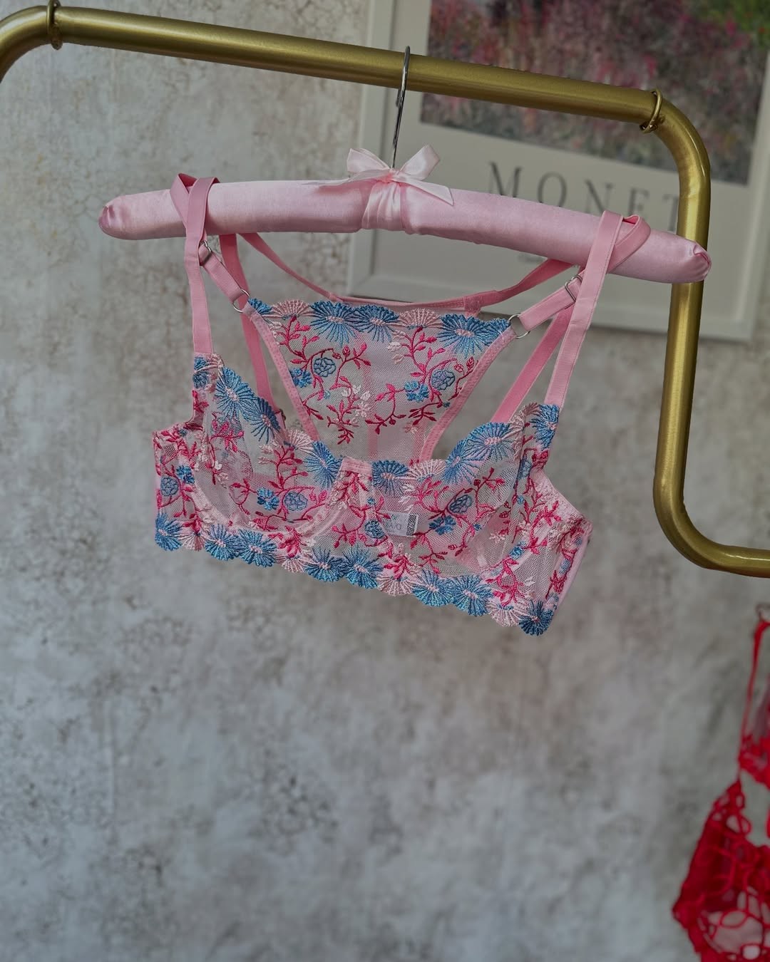 Flora Romance Nakışlı Lingerie Seti