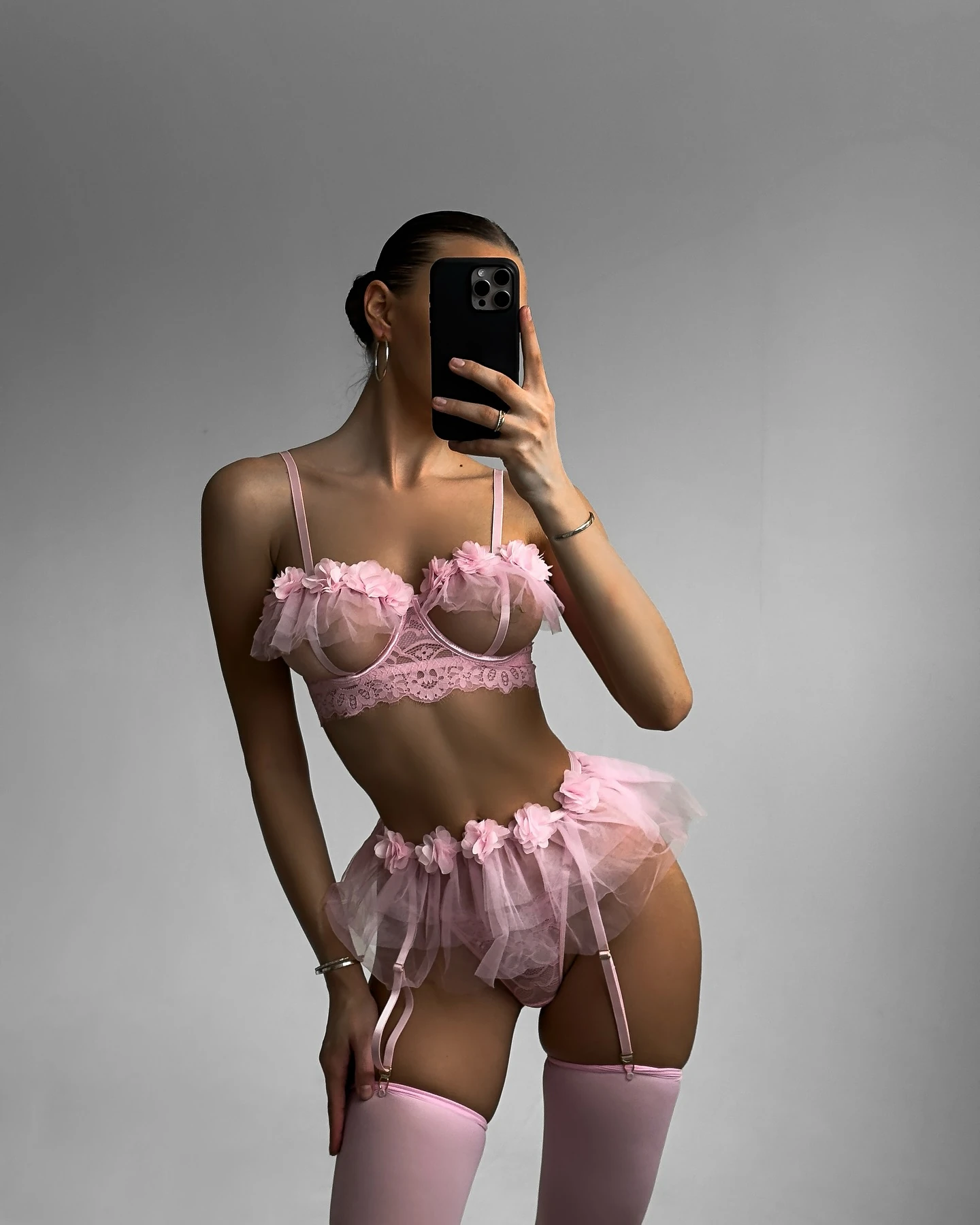 Blossom Dream Jartiyer Set Pembe