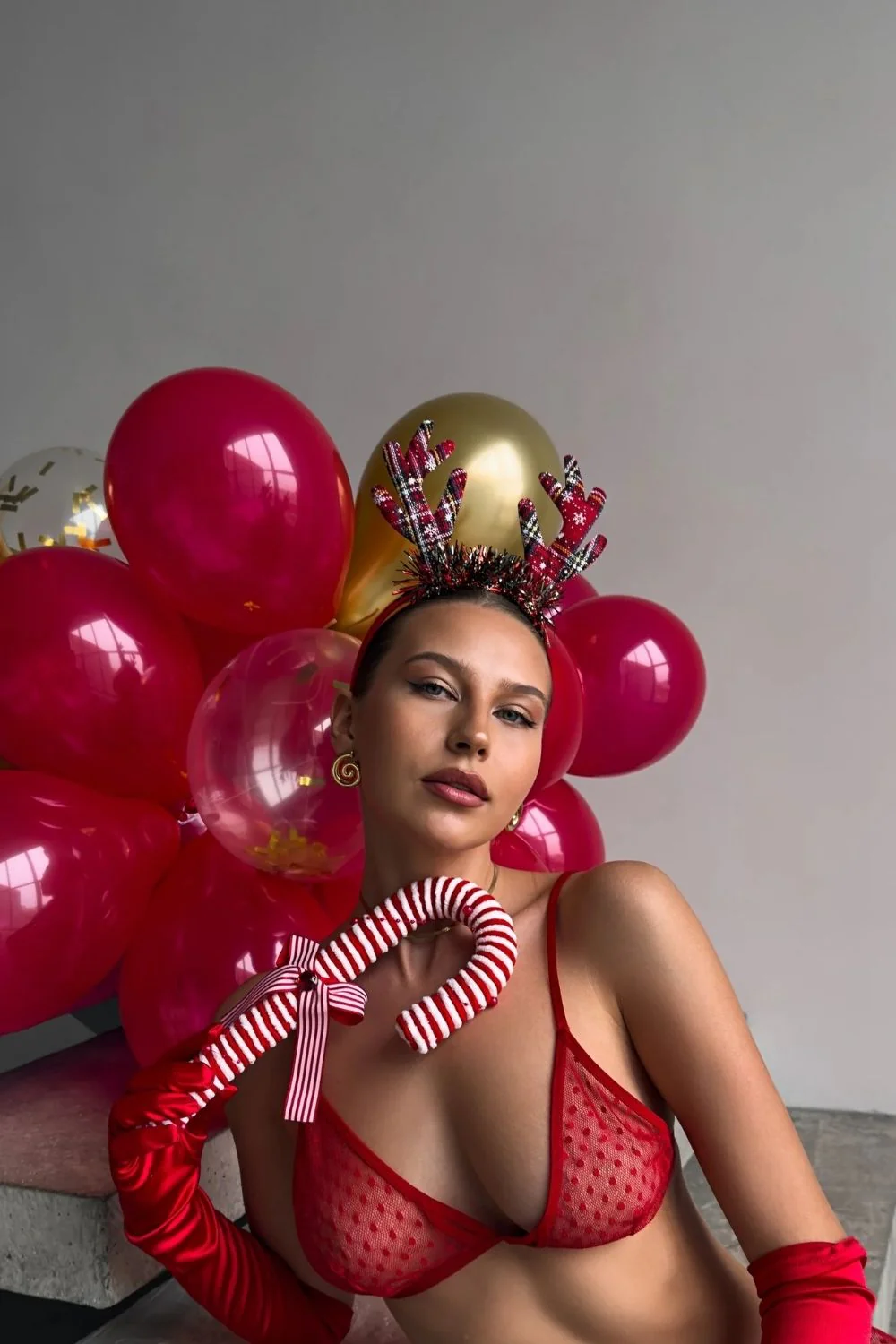 Scarlett Allure Jartiyer Set Kırmızı