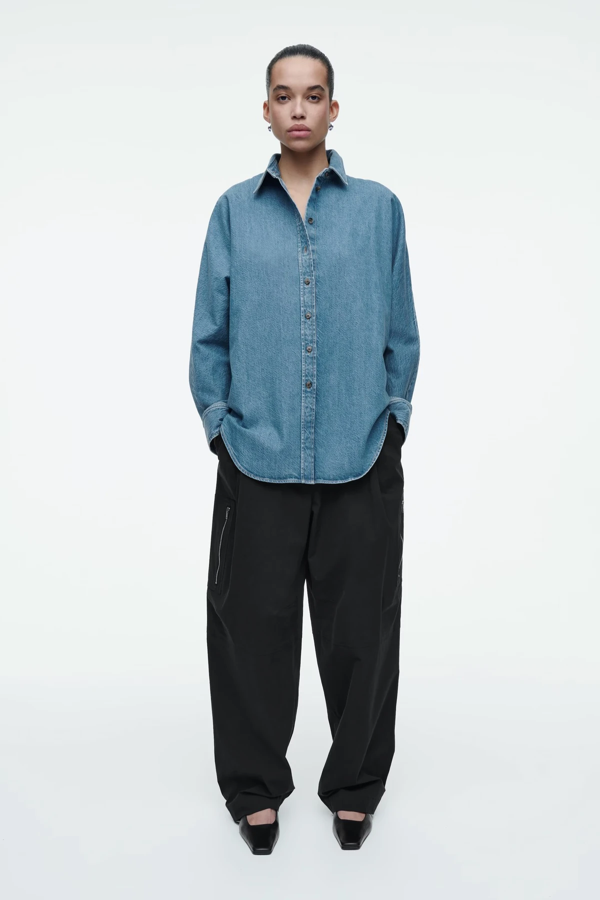 Kadın Orjinal Marka Coss Denim Gömlek