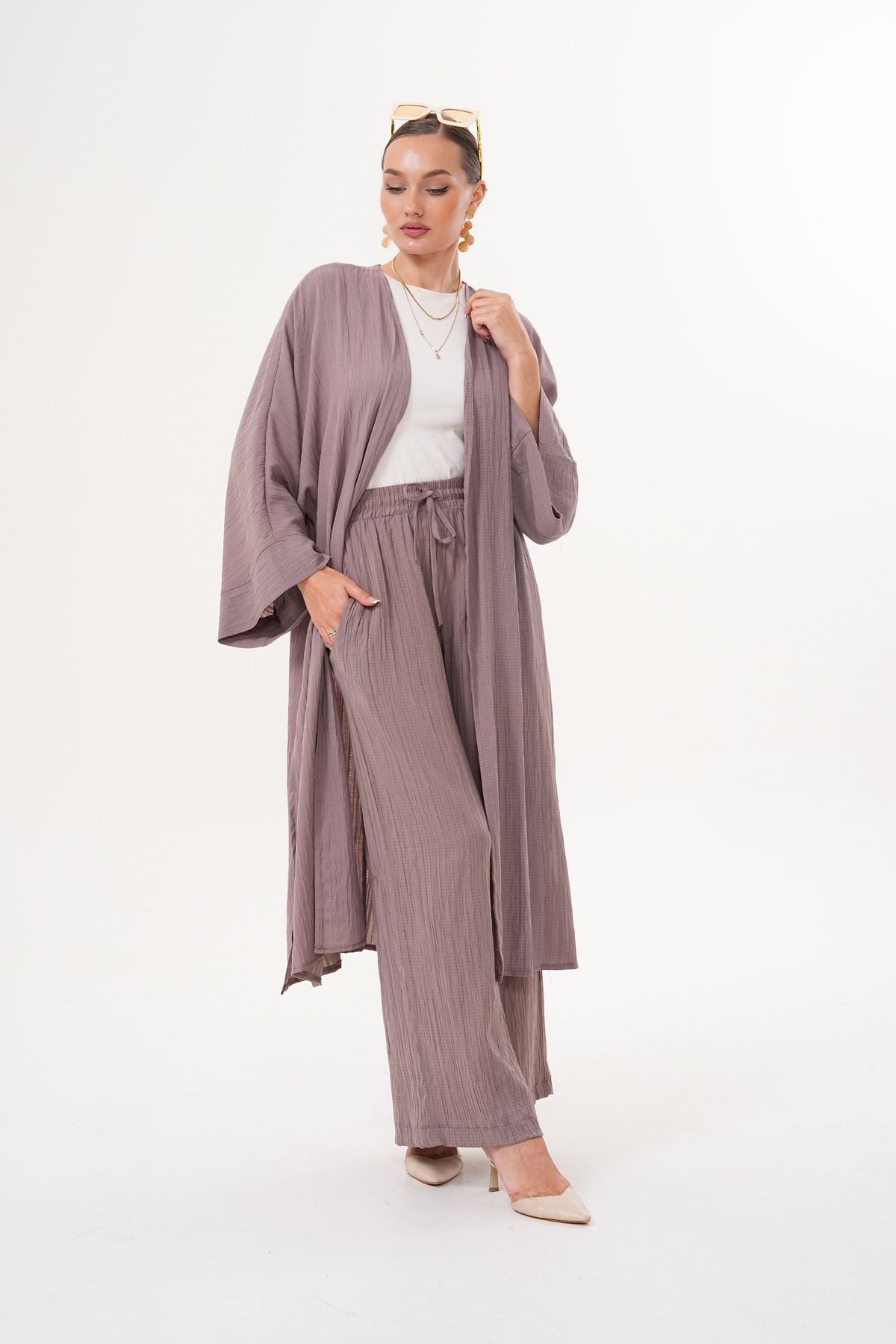 Marjinal Kadın Kimono Takım