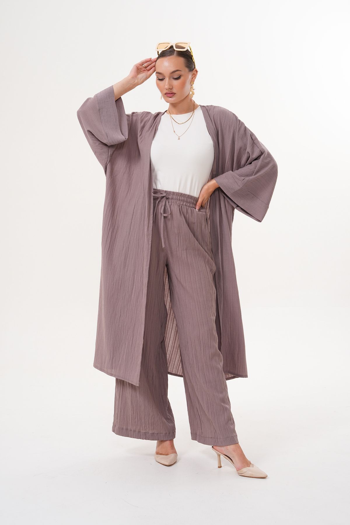 Marjinal Kadın Kimono Takım