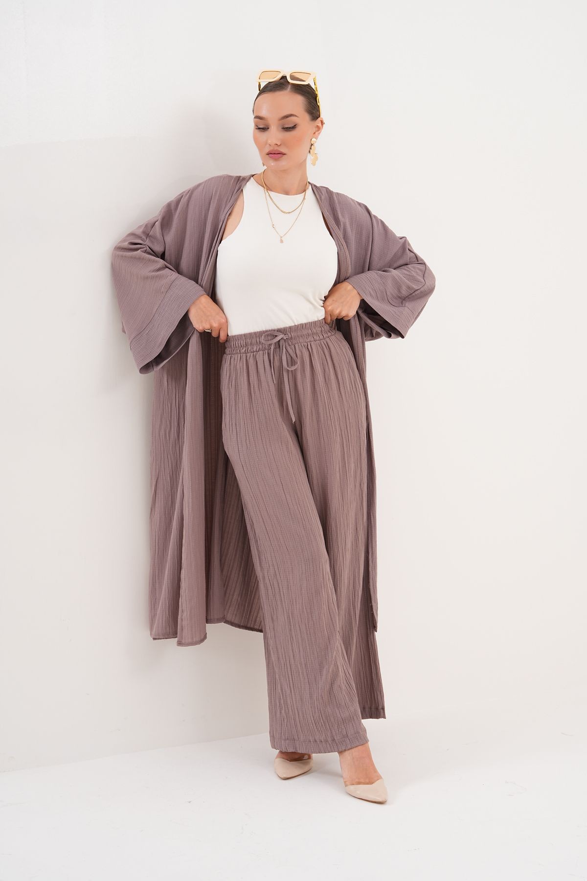 Marjinal Kadın Kimono Takım