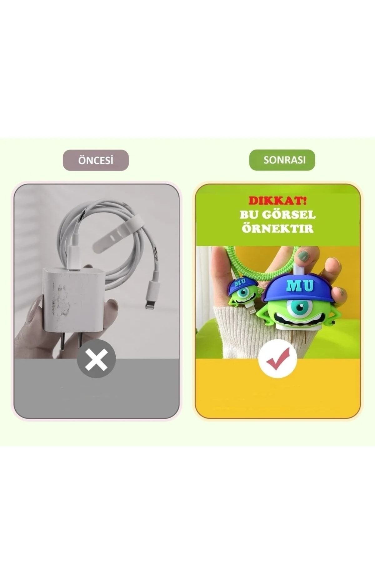 Iphone 20w Adaptör Uyumlu Kılıf Ve Kablo Koruyucu