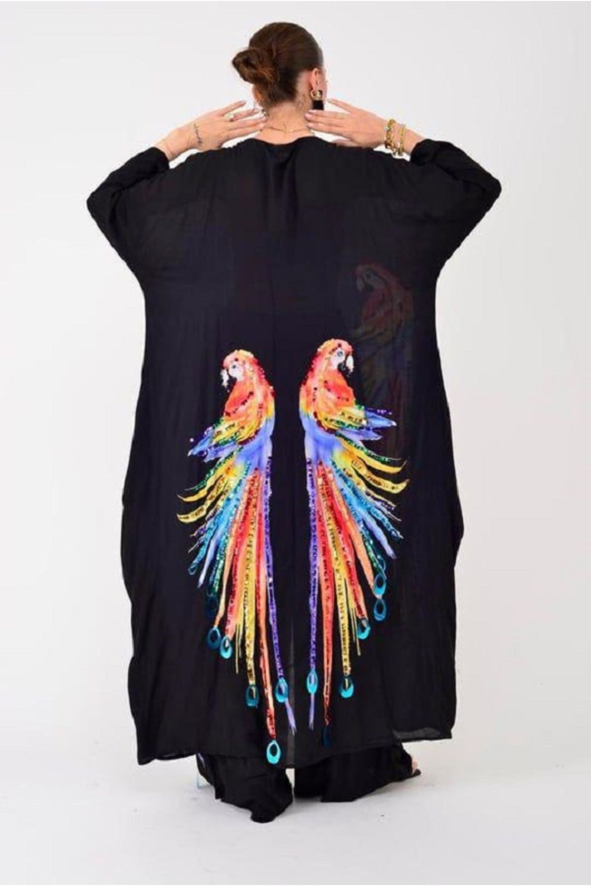 PARROT PAPAĞAN İŞLEMELİ 2'Lİ TAKIM