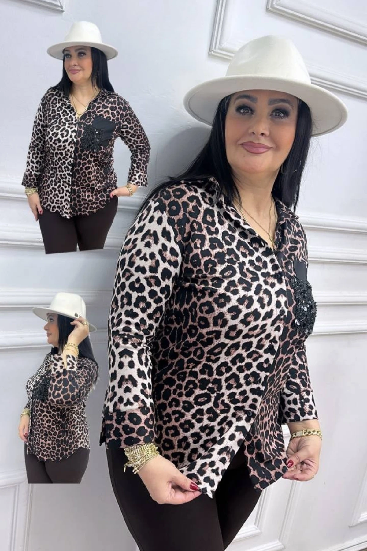 Lux Kalite Büyük Beden Gömlek