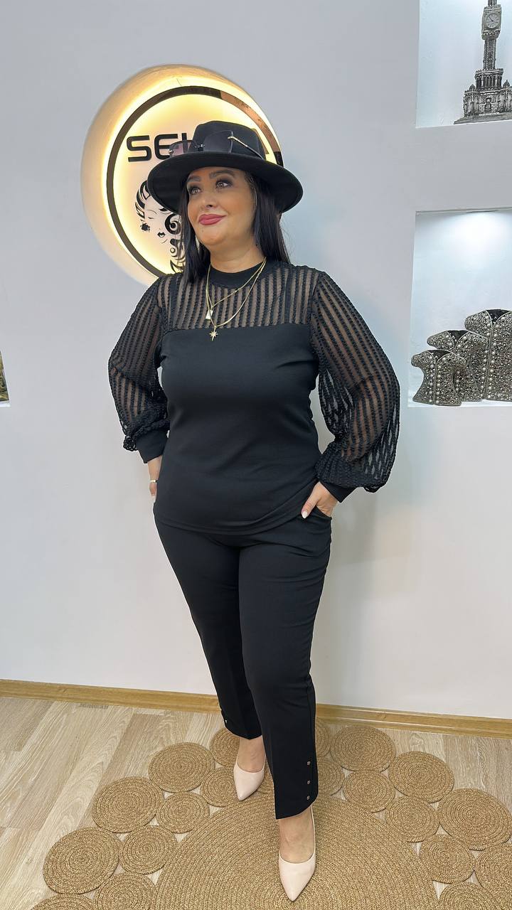 Büyük Beden Tasarım Güpür Bluz