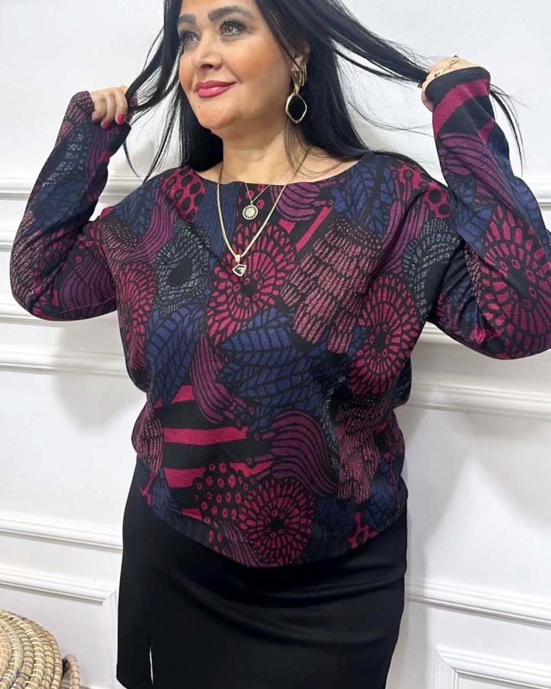 Büyük Beden Pamuklu Şık Bluz