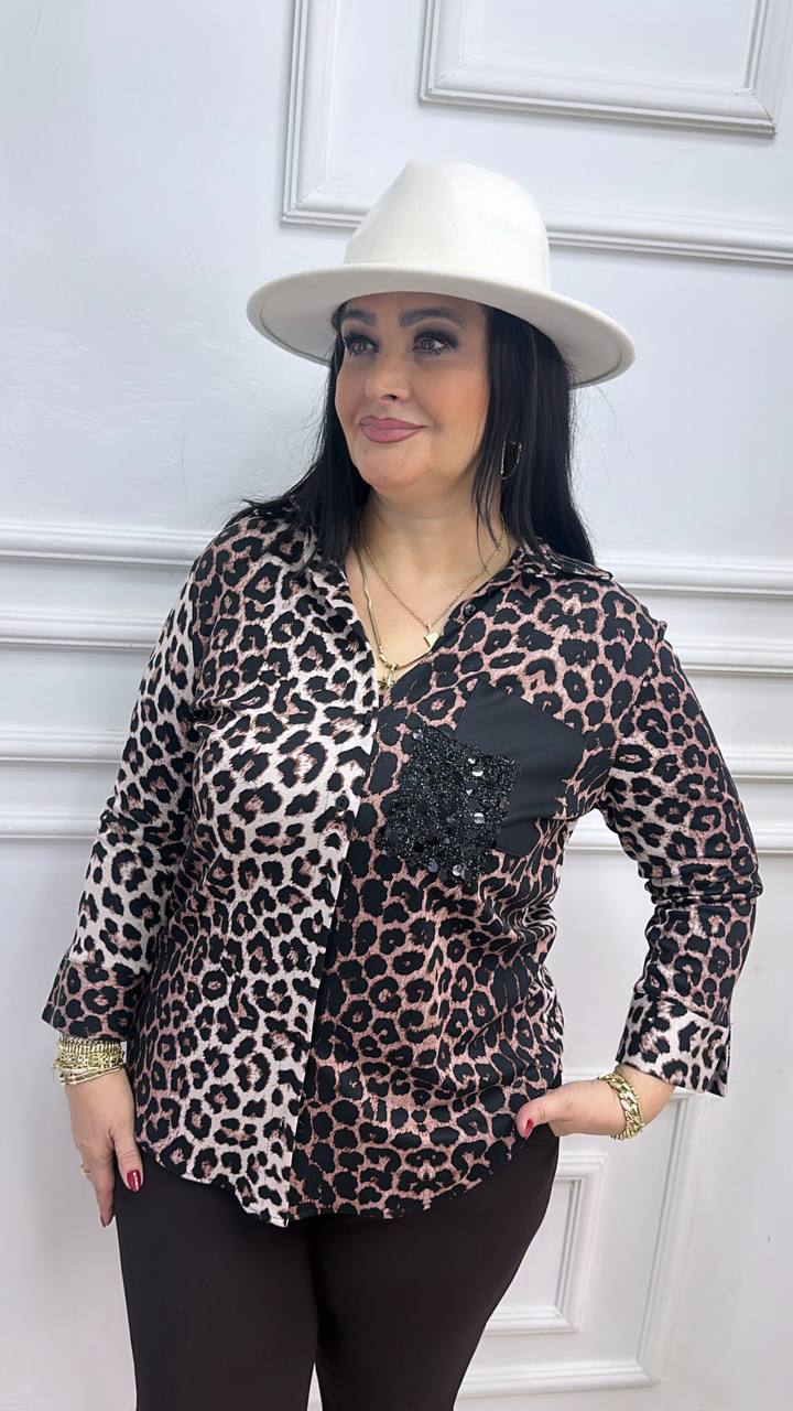 Premium Luxury Leopar Gömlek - Leopar