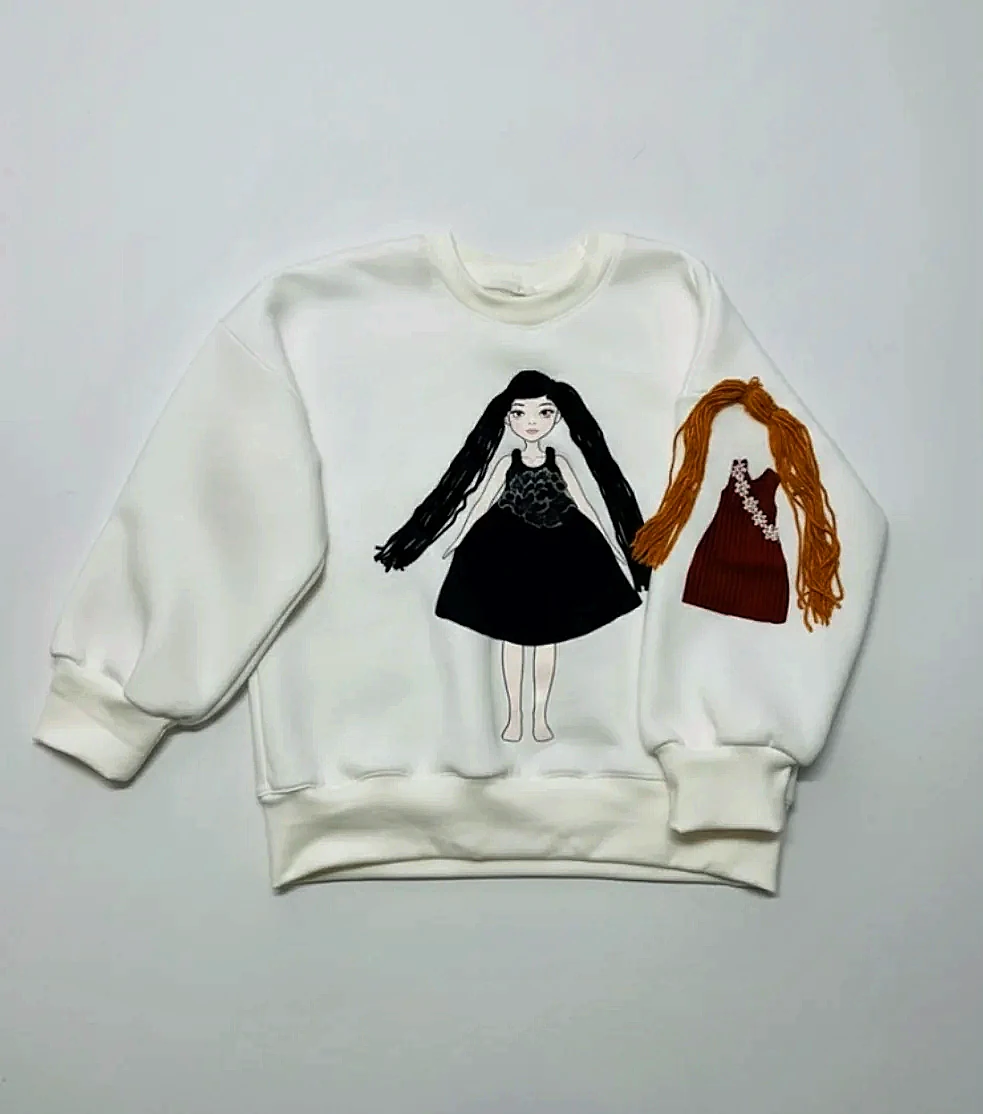 Değiştirilebilir Kıyafetli Çocuk Sweatshirt