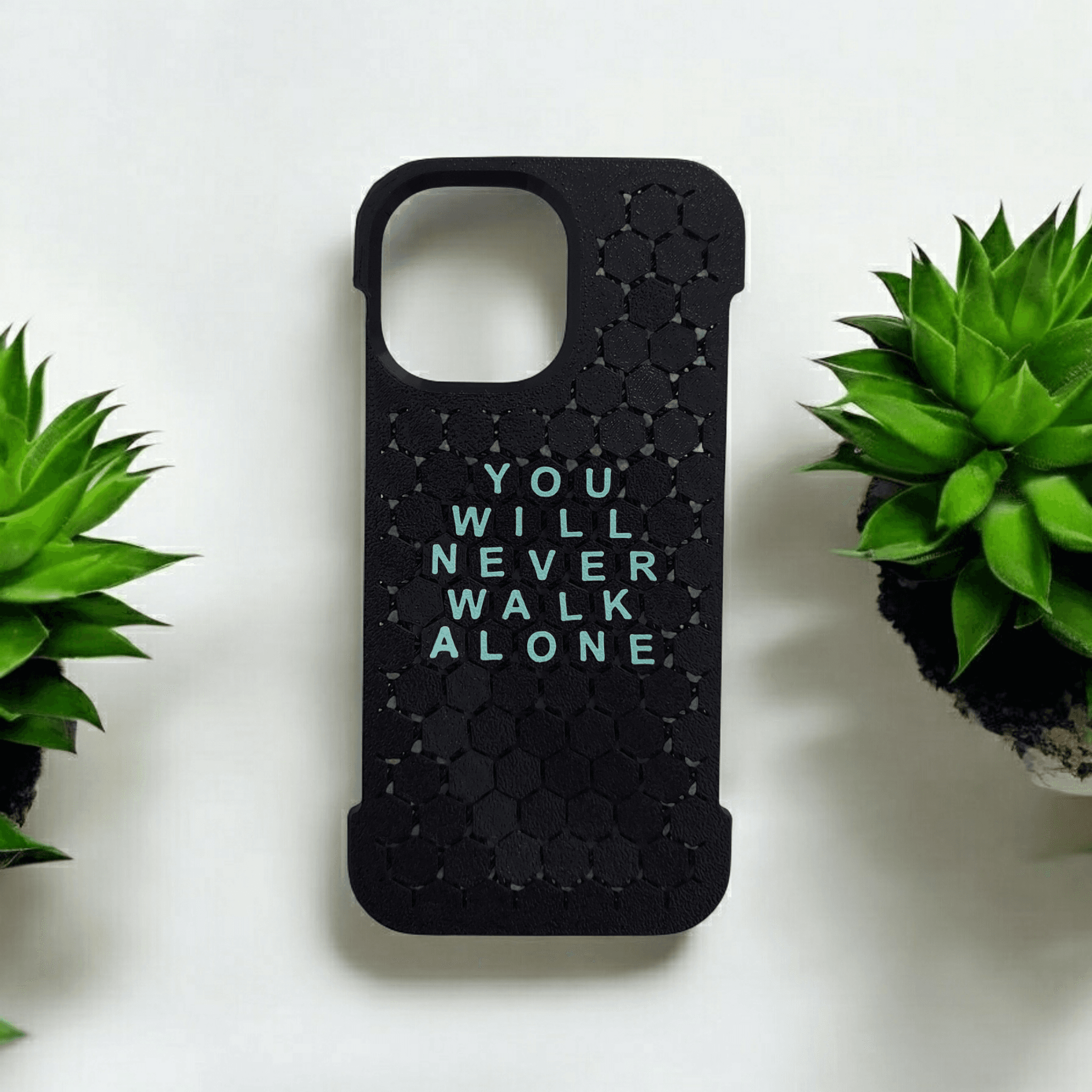 iPhone 15 Pro Max Motto Telefon Kılıfı / You Will Never Walk Alone