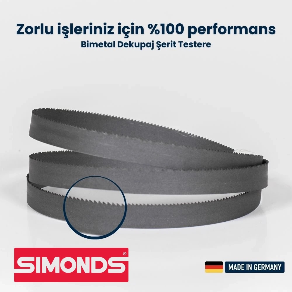 Bimetal Dekupaj Şerit Testere