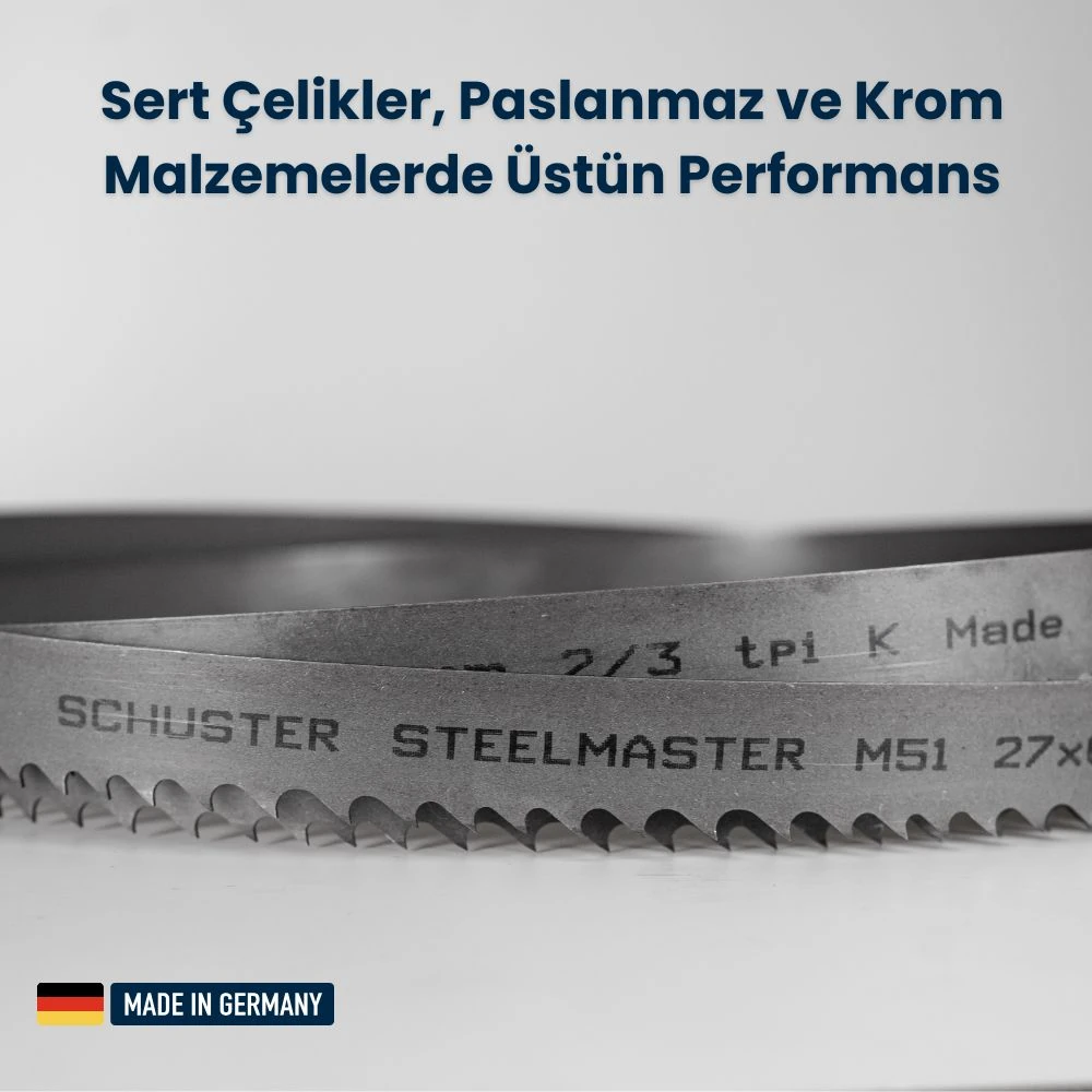 SteelMaster M51 Bimetal Şerit Testere Bıçağı