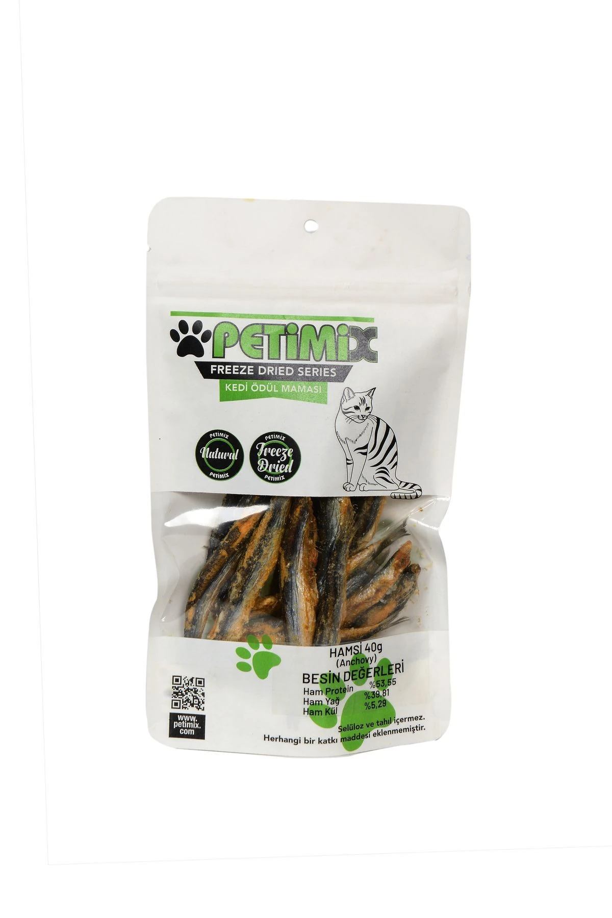 Freeze Dry Hamsi 40g Kedi Ödül Maması