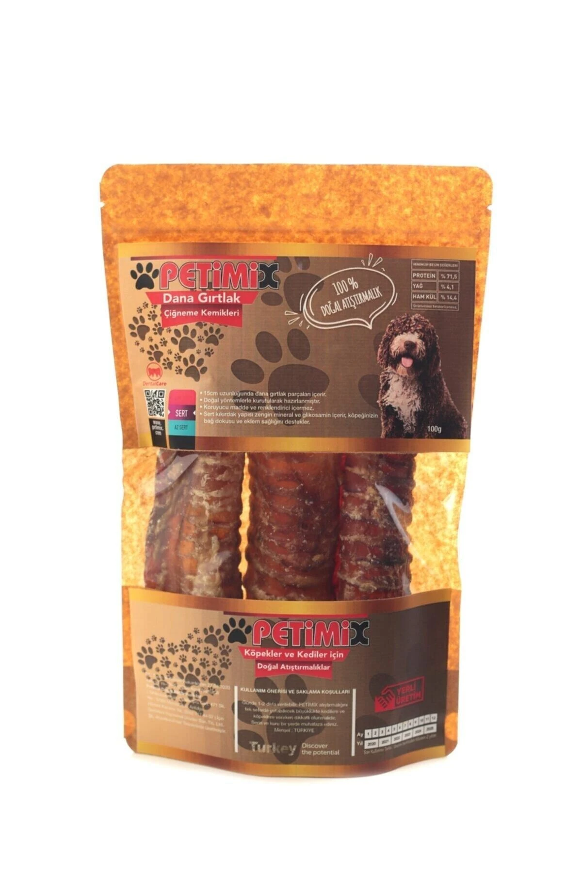 Dana Gırtlak 100g Çiğneme Kemikleri