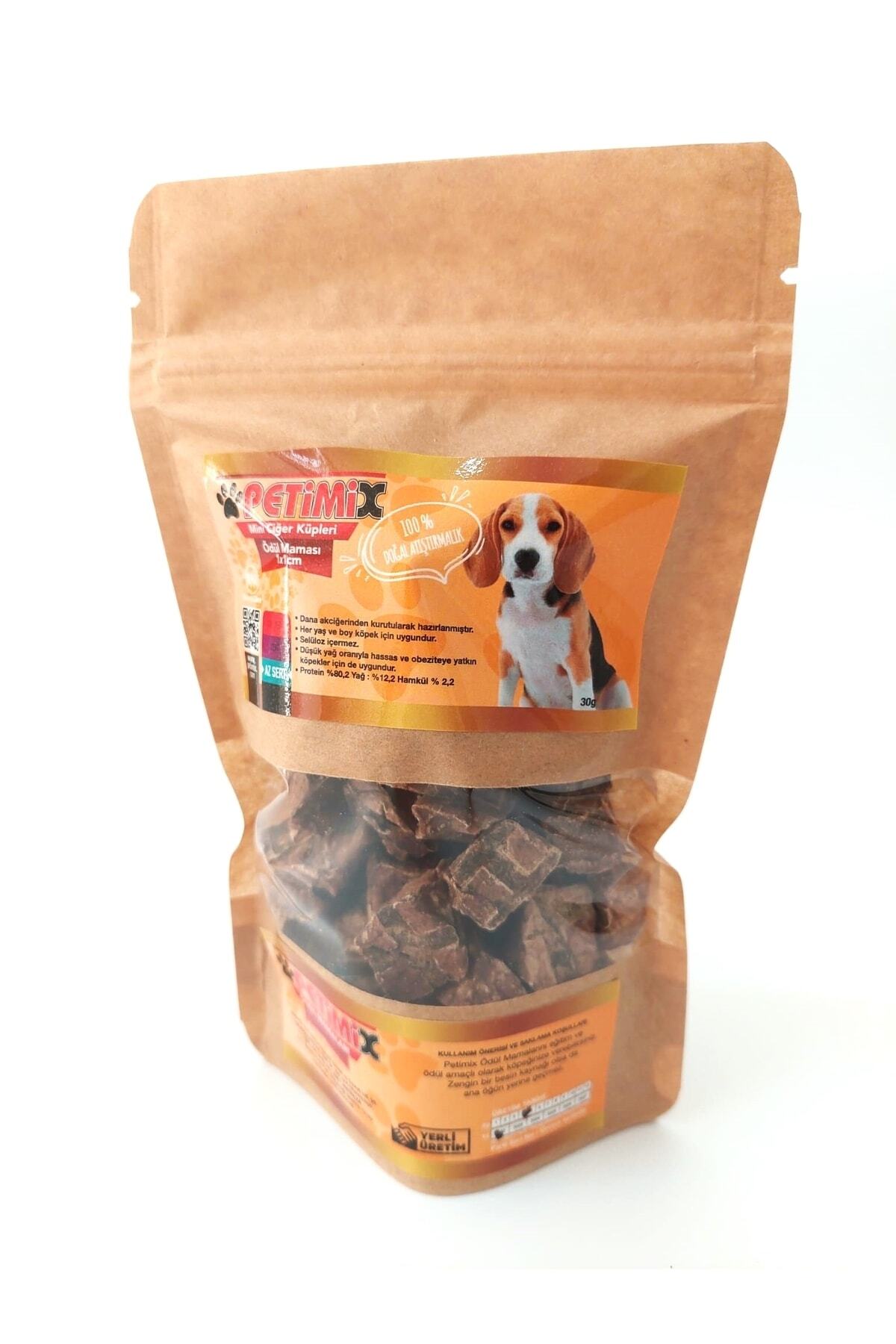 Mini Ciğer Küpleri 30g Köpek Ödül Maması