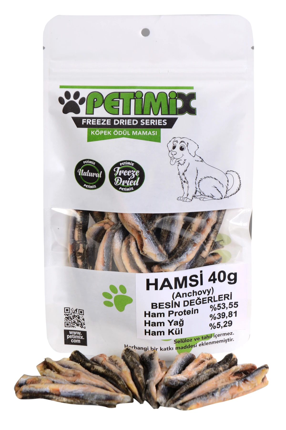 Freeze Dry Hamsi 40g BARF Köpek Ödül Maması