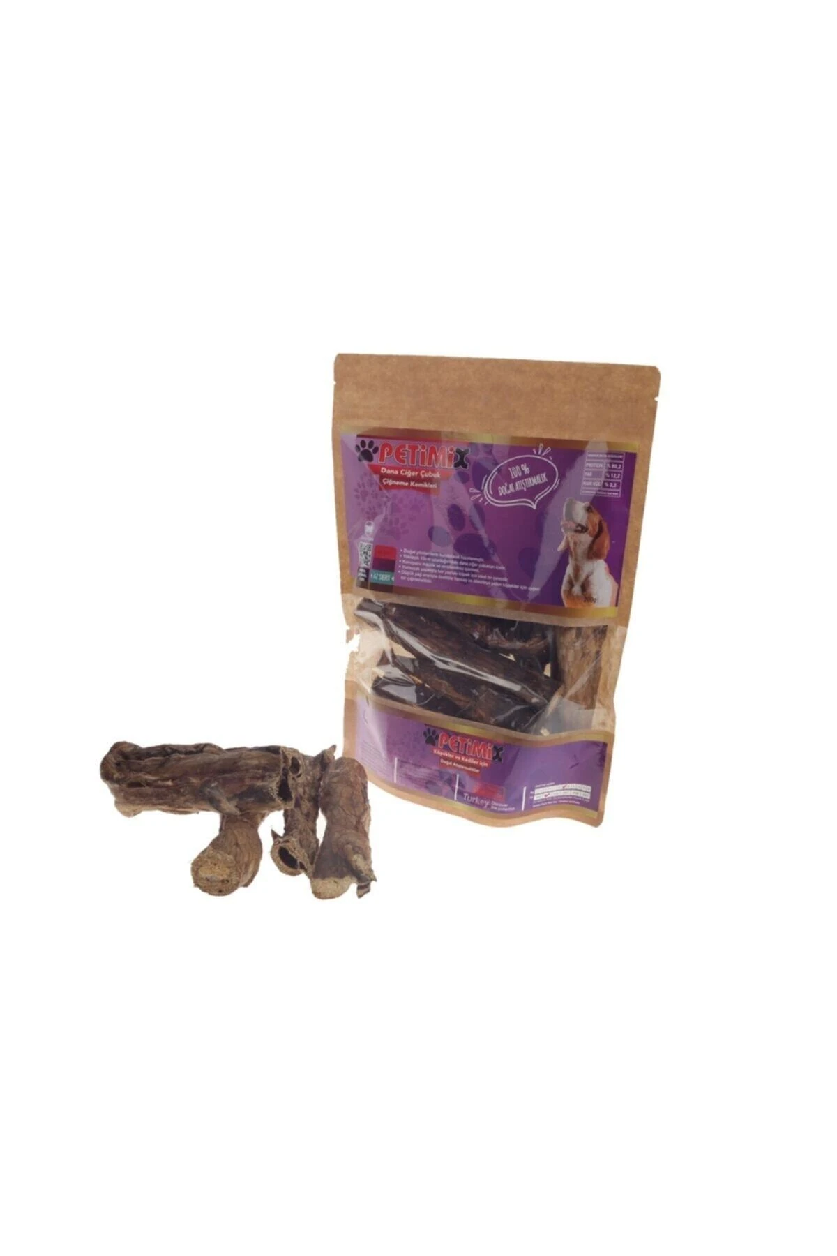 Dana Ciğer Çubukları 200g Çiğneme Kemikleri Köpek Ödülü