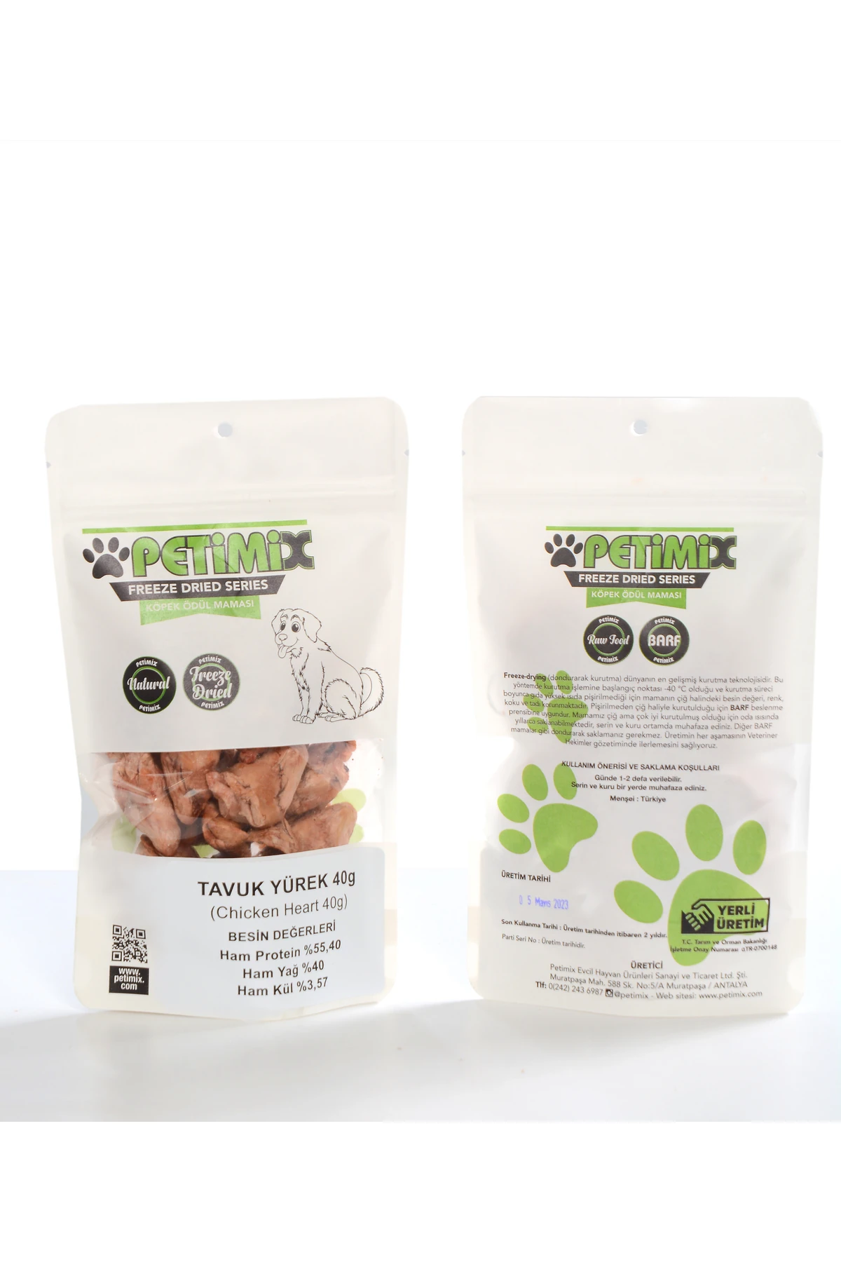 Freeze Dry Tavuk Yürek 40g Kedi Ödül Maması