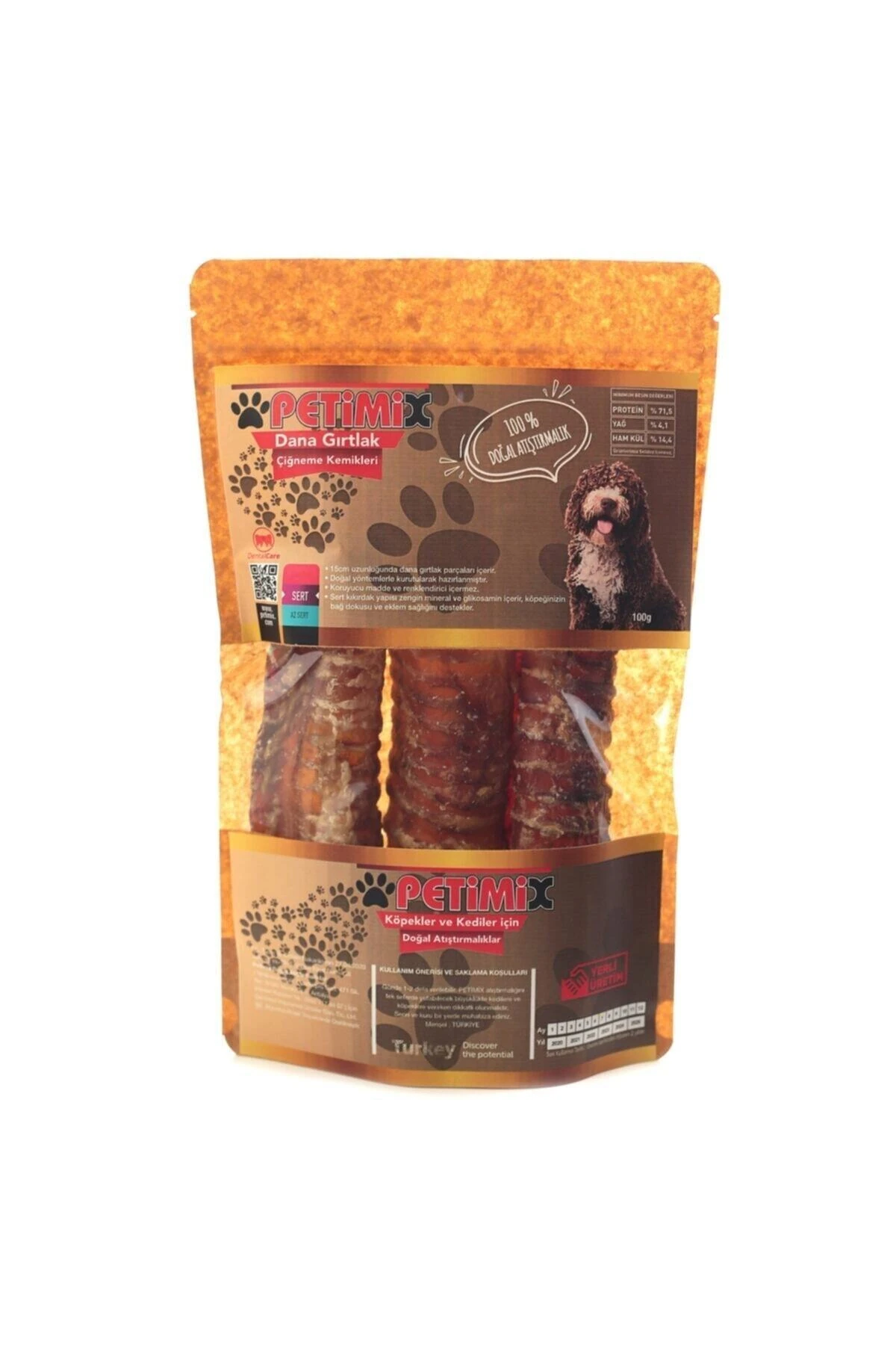 Dana Gırtlak 100g Çiğneme Kemikleri