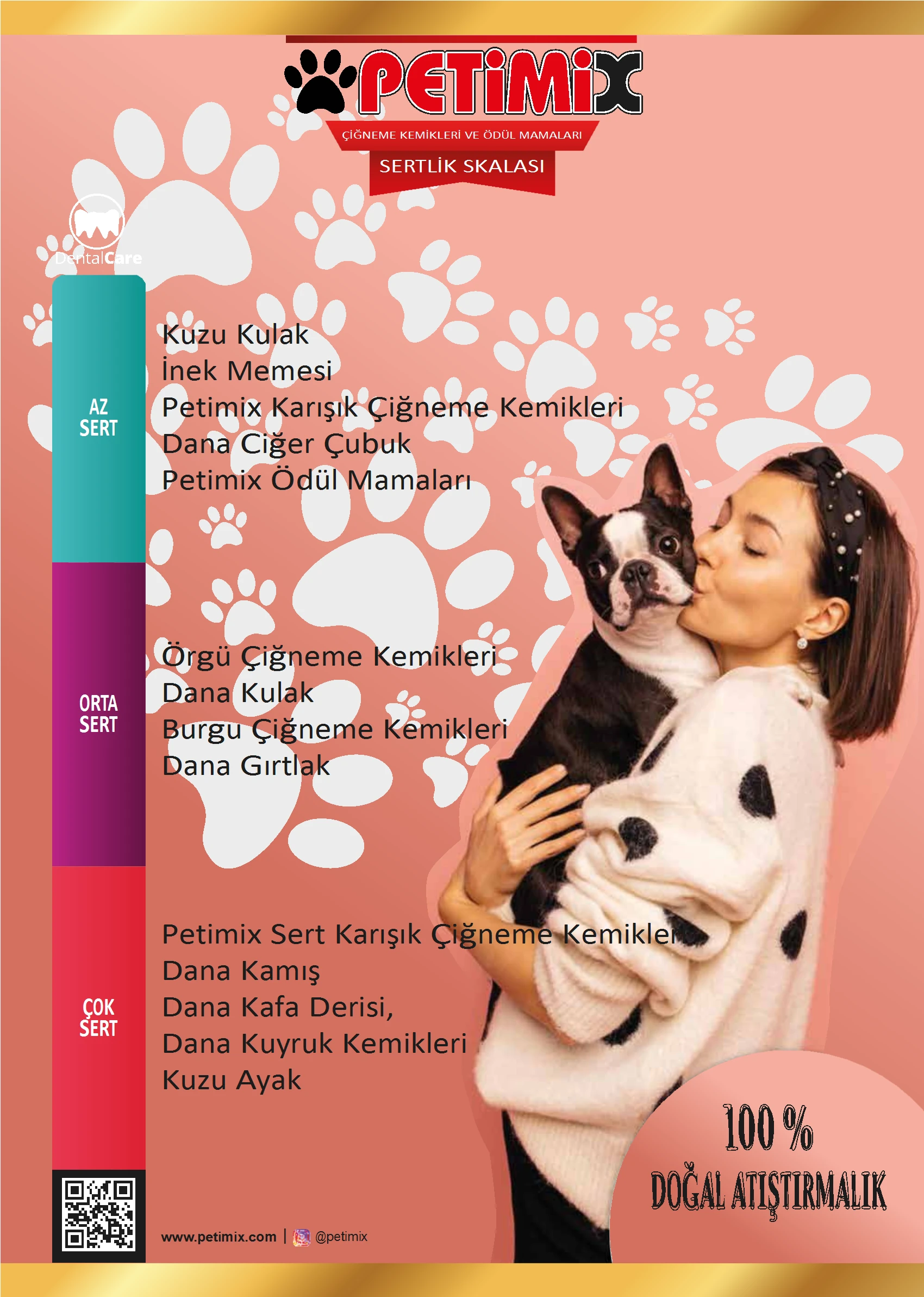 Burgu Dana Derisi 250g Çiğneme Kemikleri Köpek Ödülü