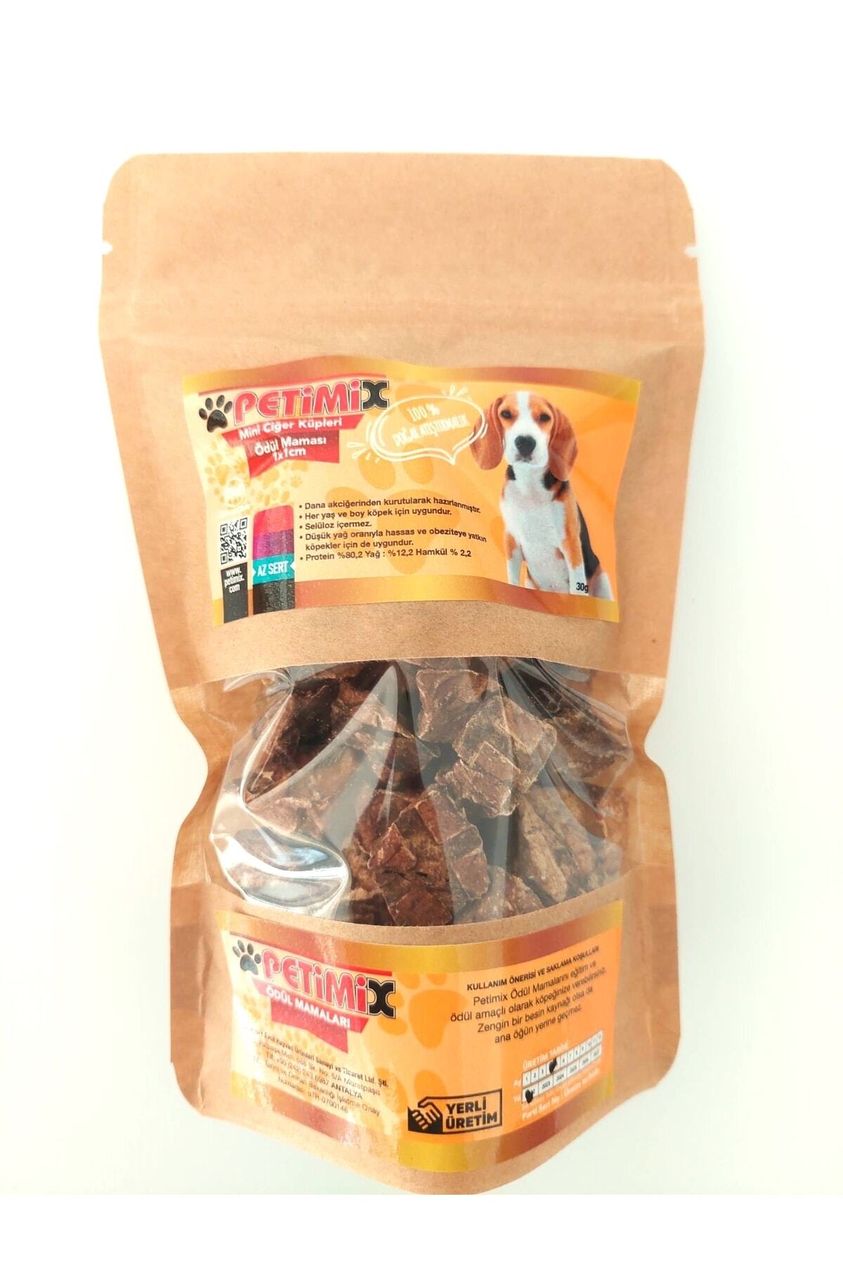 Mini Ciğer Küpleri 30g Köpek Ödül Maması