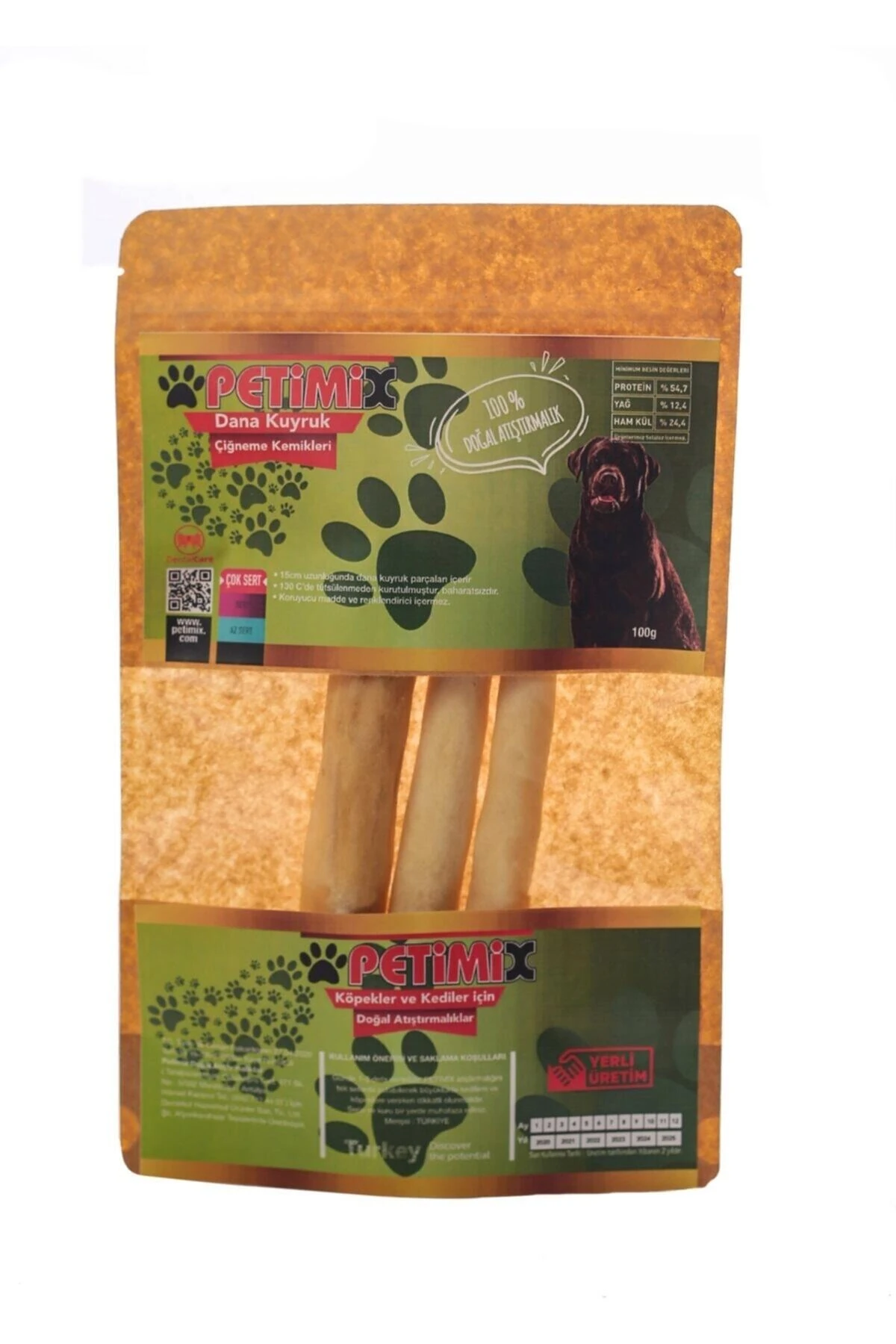 Dana Kuyruk 100g Çiğneme Kemikleri