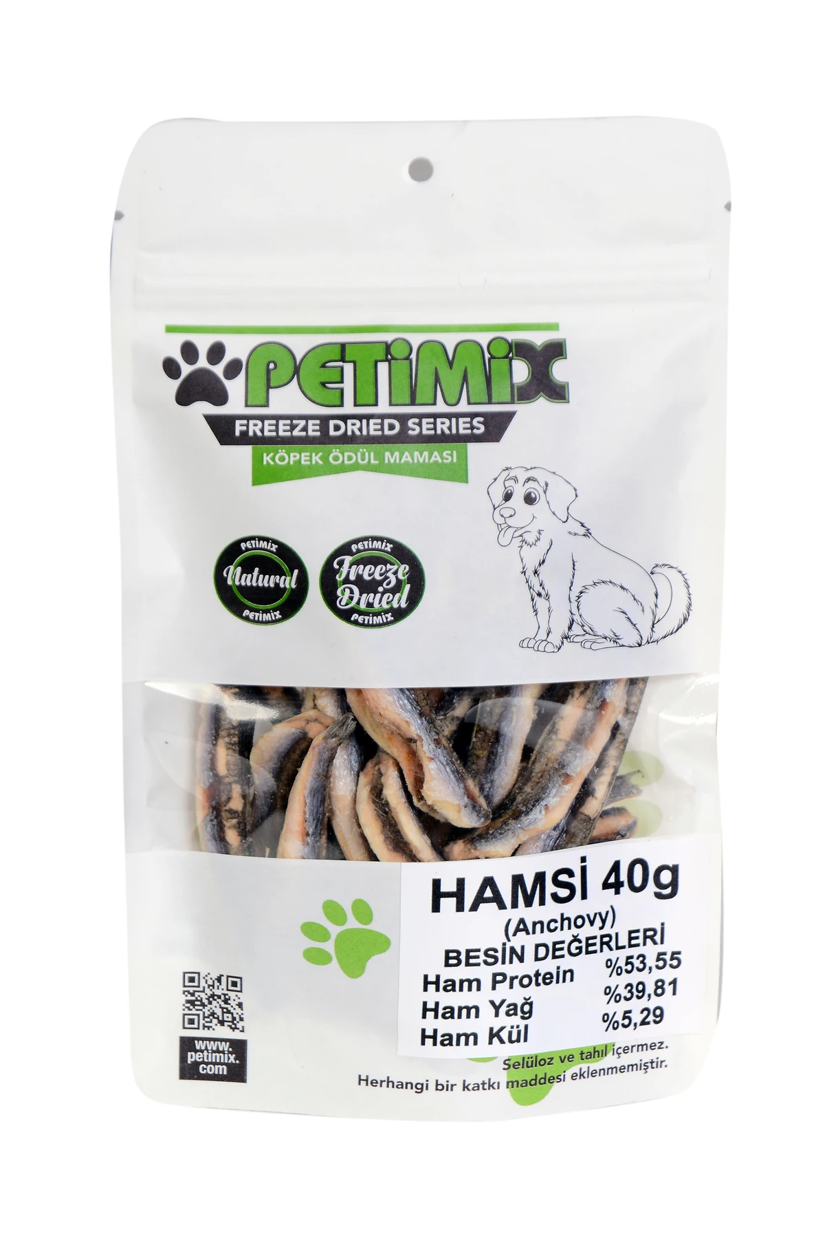 Freeze Dry Hamsi 40g BARF Köpek Ödül Maması