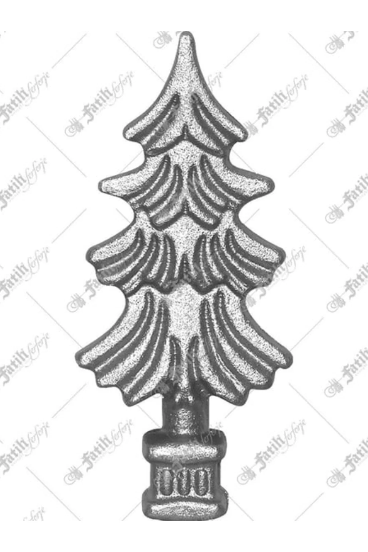 1 ADET FERFORJE DEKORATİF MIZRAK/METAL ÇAM AĞACI