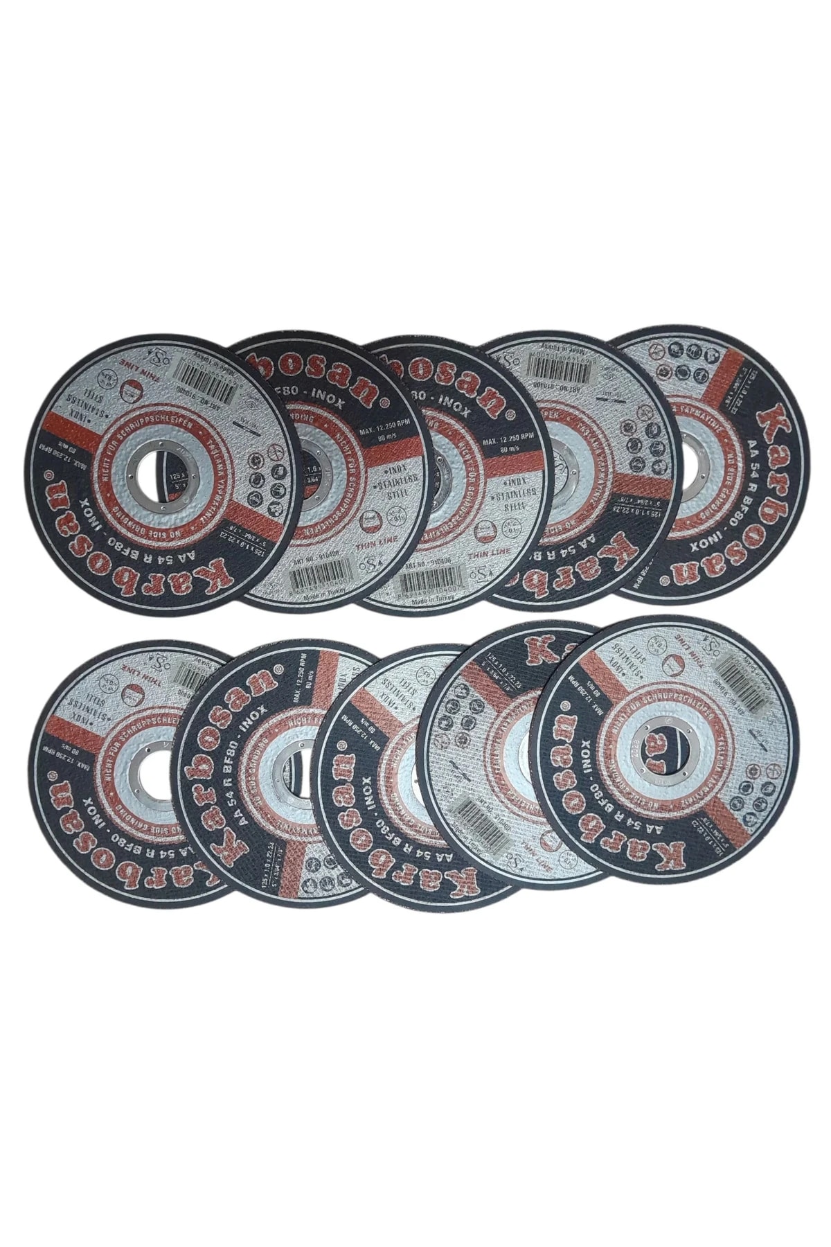 10 ADET METAL KESİCİ TAŞ(125X1.0X22.23