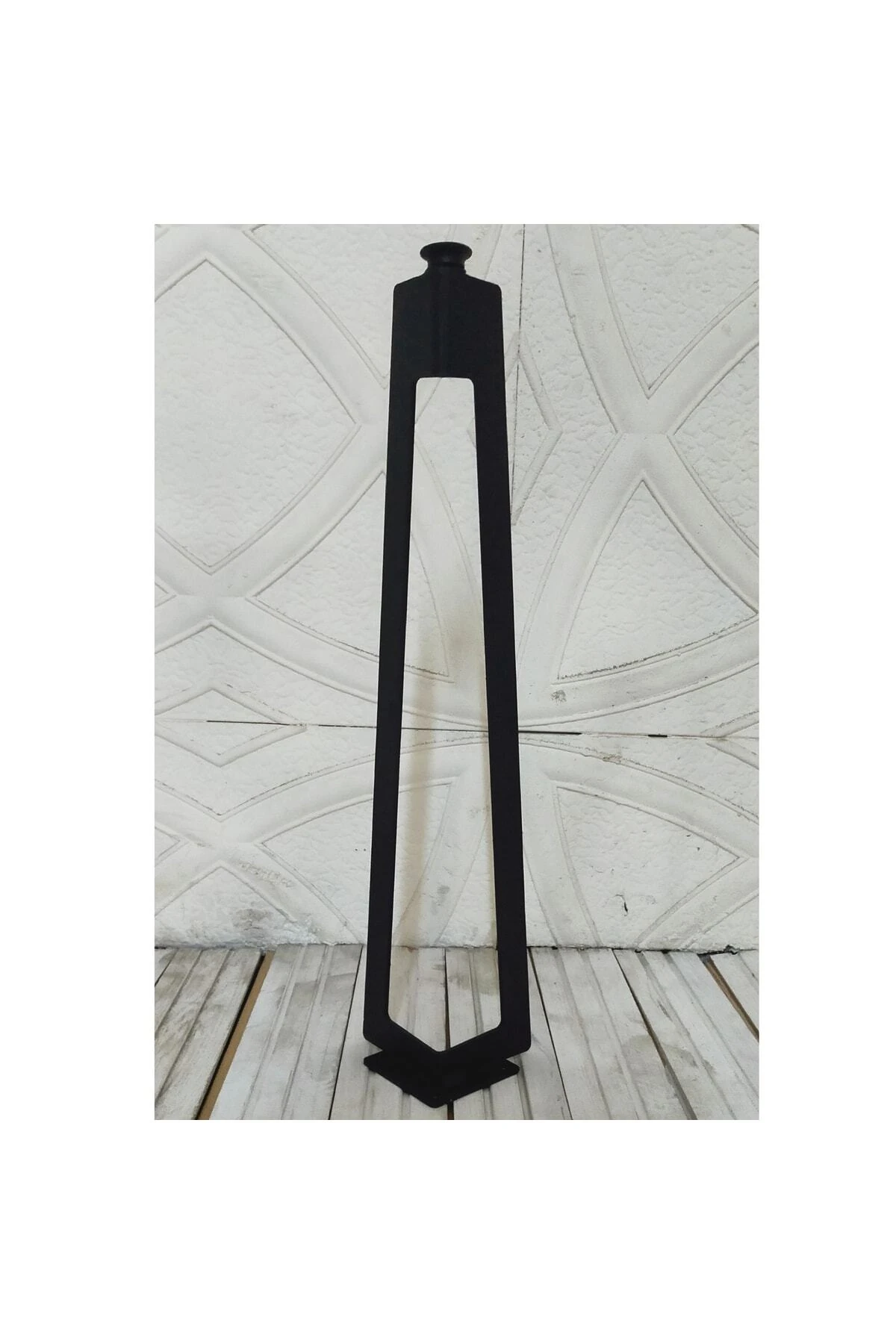 Tekli Dekoratif Metal Firkete Sehpa Ayağı (52 Cm Yükseklik)