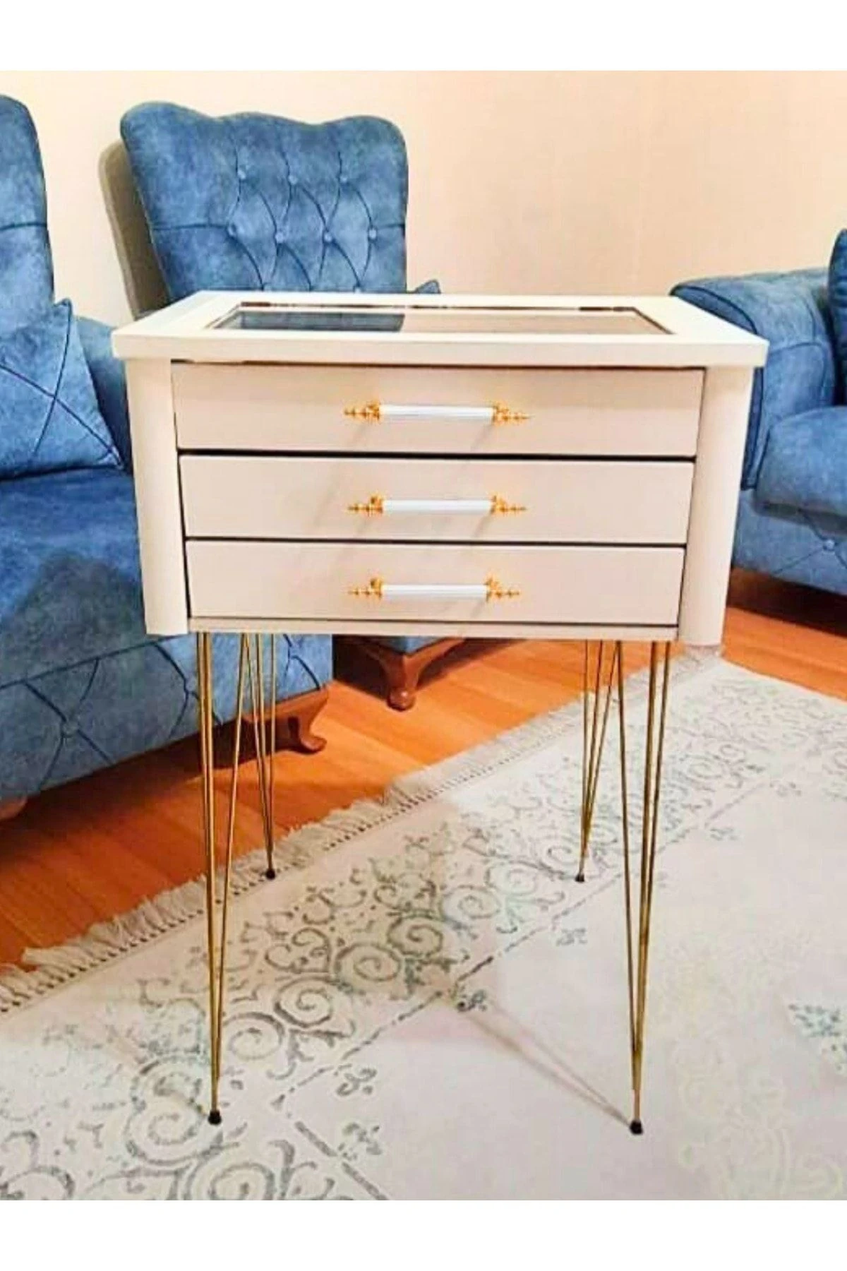 1 Adet Tel Sehpa Ayağı (ALTIN SARISI - 54 CM)