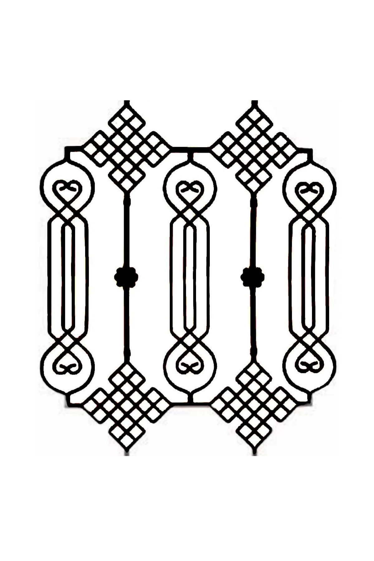 Dekoratif Amaçlı Balkon / Kapı / Merdiven Korkuluk-küpeşte Modeli
