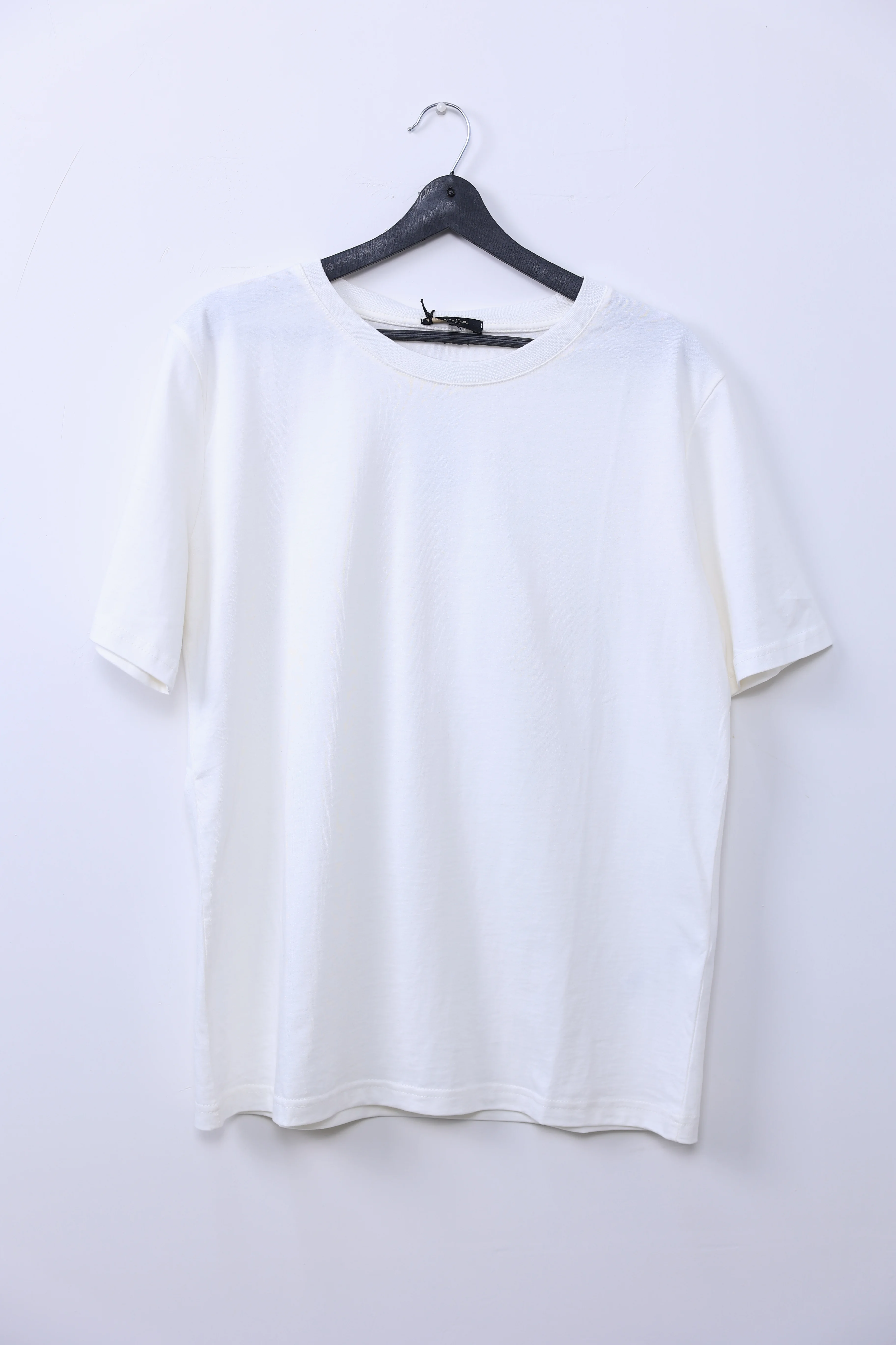 Bisiklet Yaka Beyaz Basic