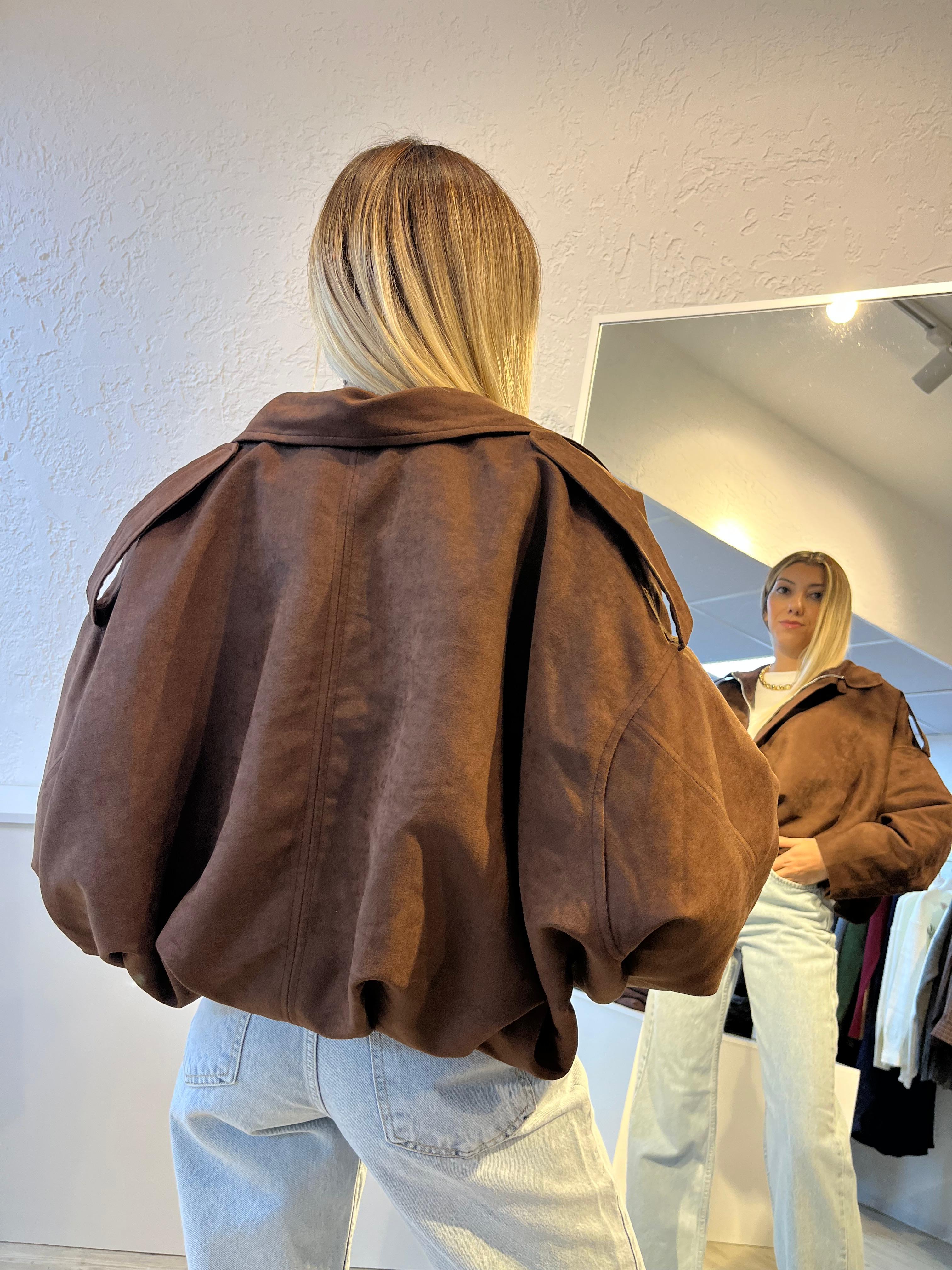 KAHVERENGİ BOMBER CEKET