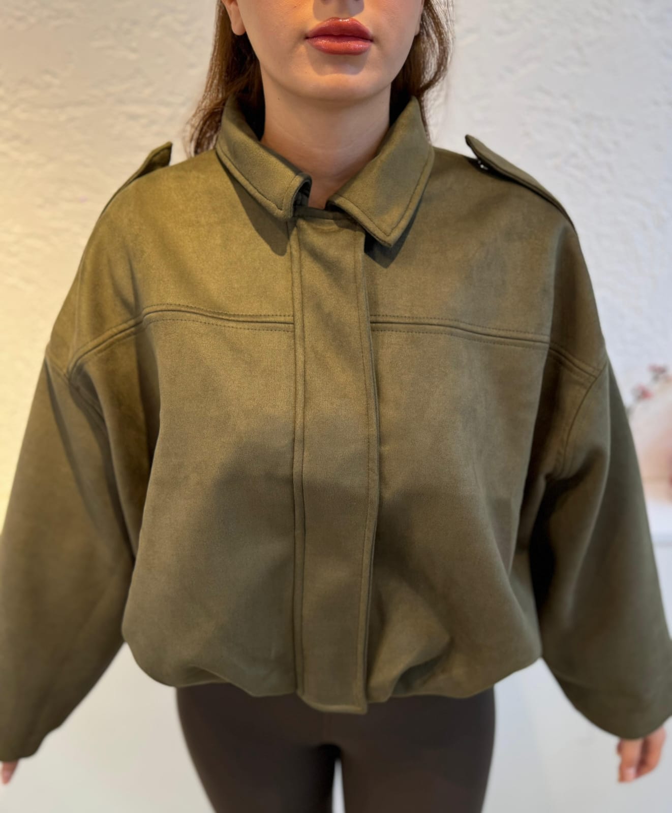 YEŞİL BOMBER CEKET
