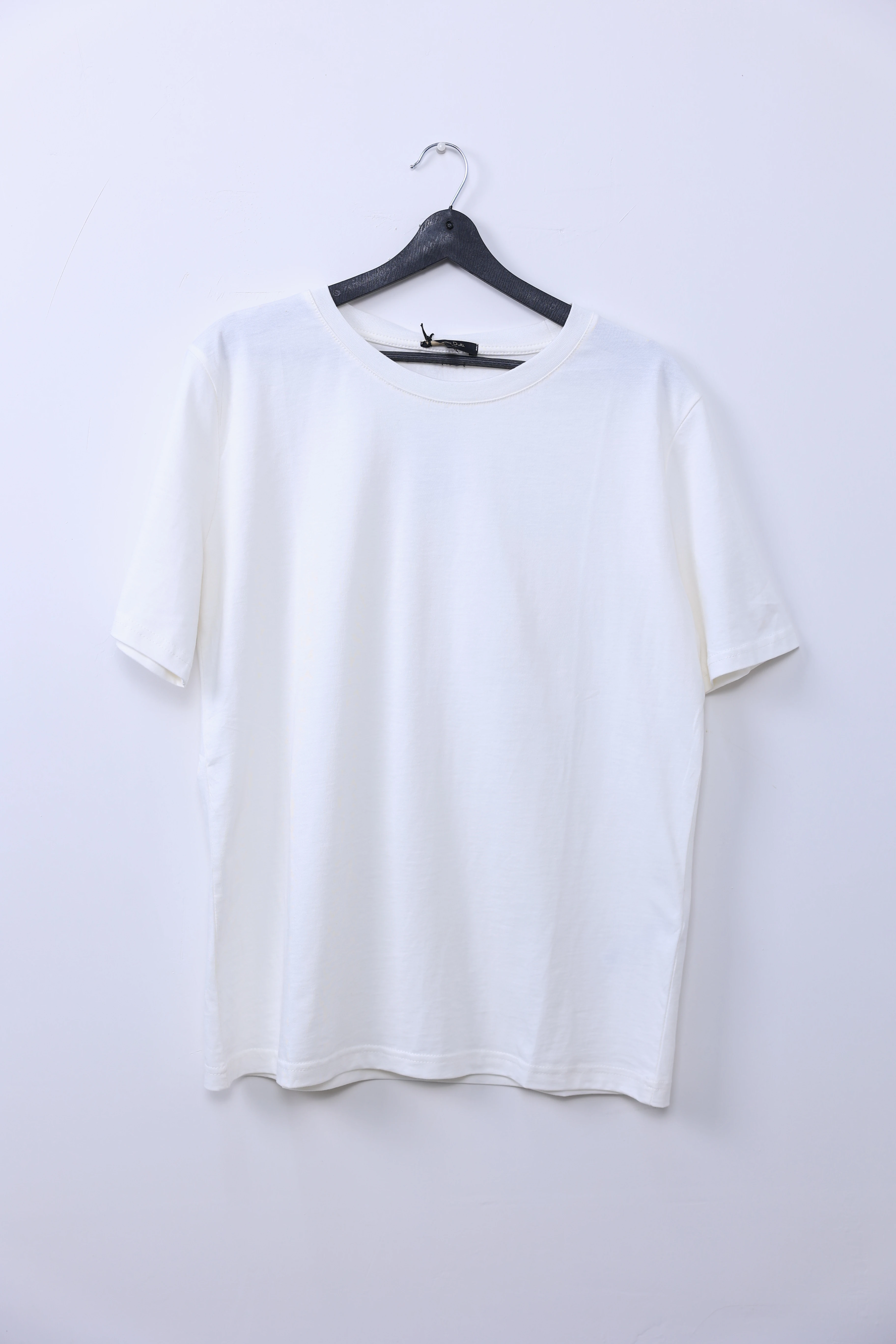 Bisiklet Yaka Beyaz Basic