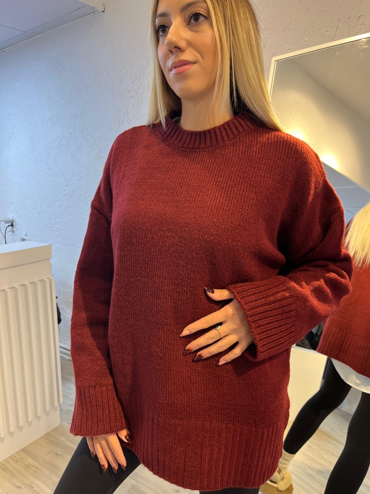 BORDO OVERSİZE KAZAK