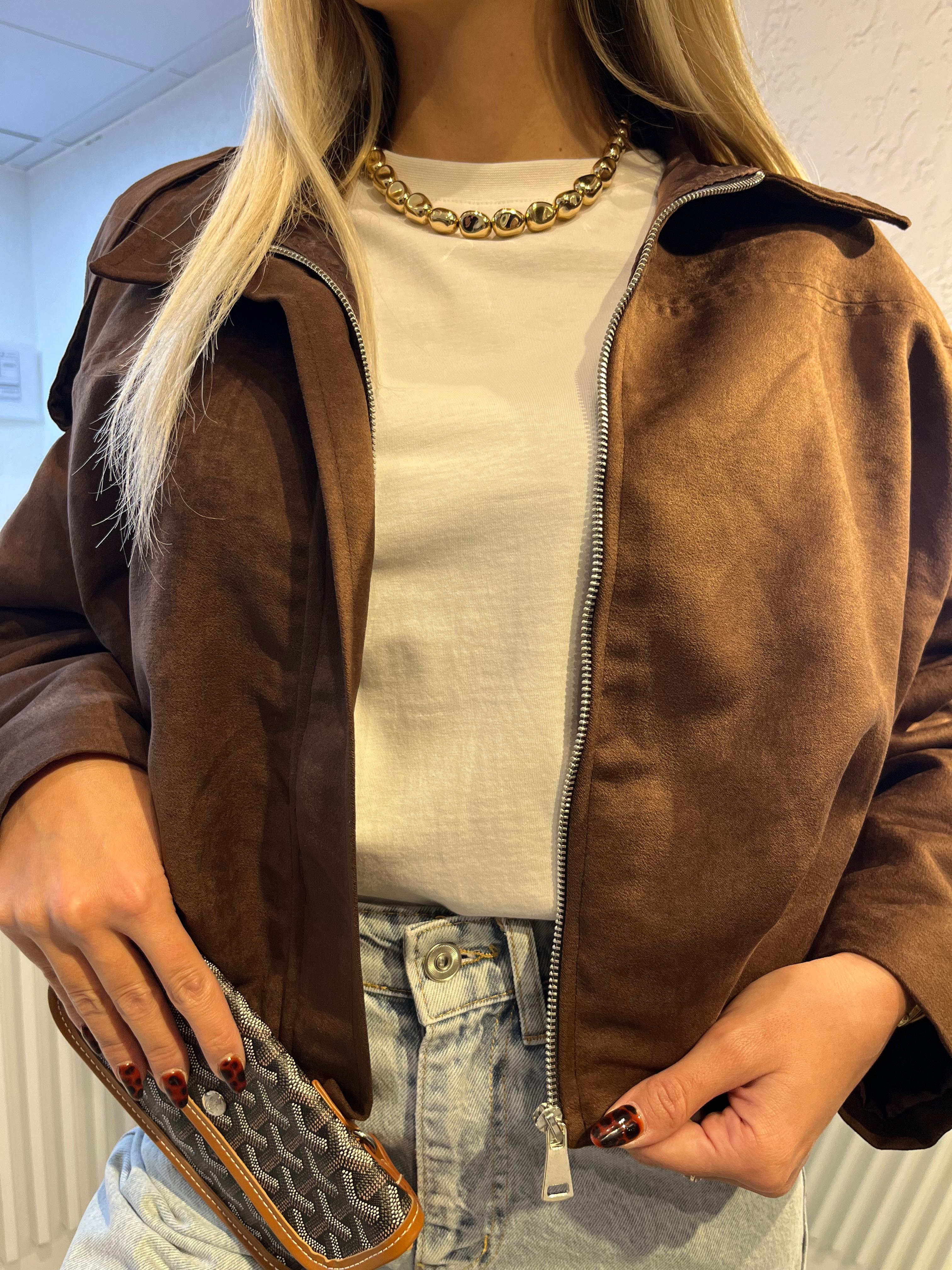 KAHVERENGİ BOMBER CEKET