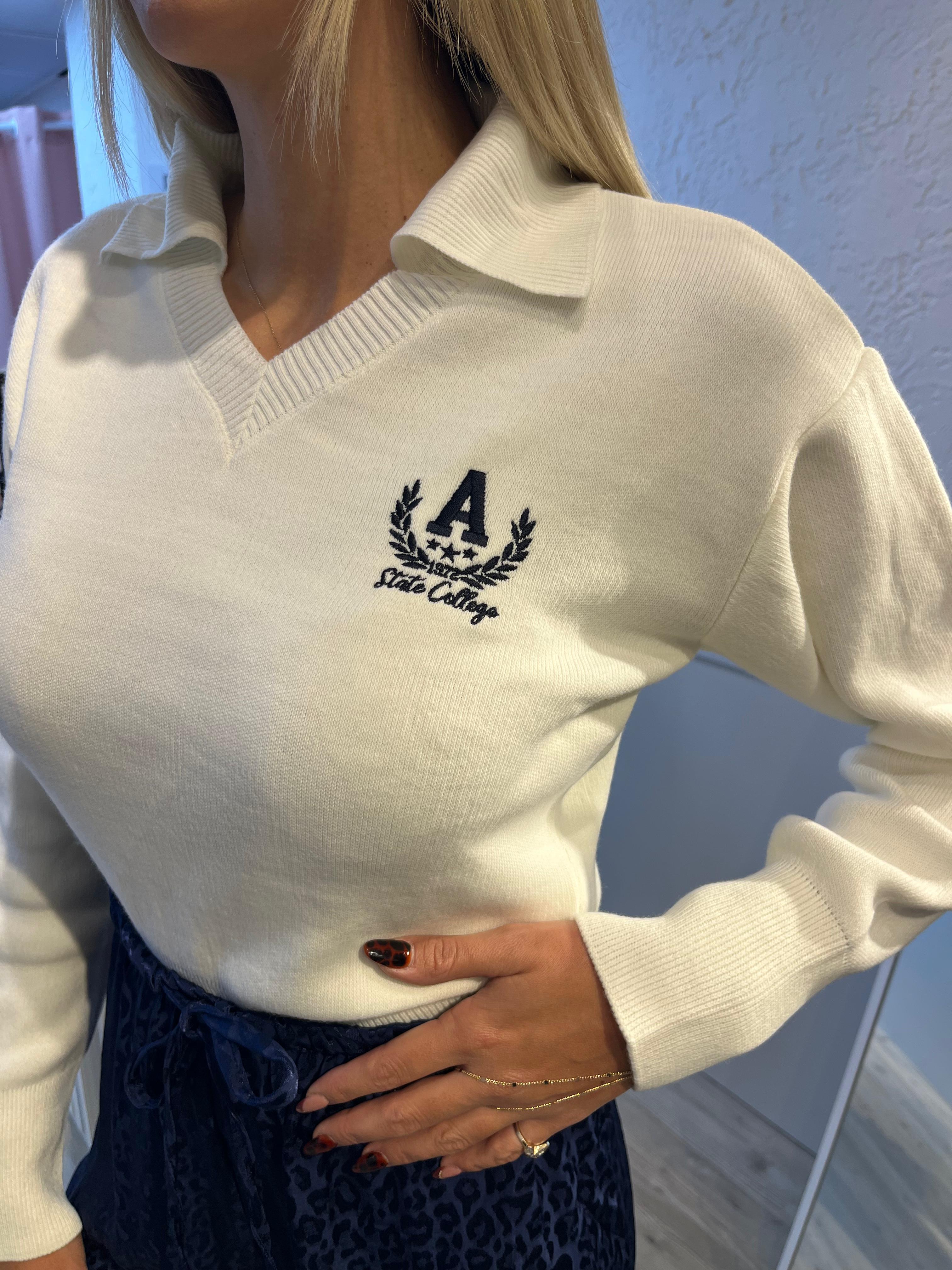 ARMA DETAYLI POLO YAKA TRİKO 