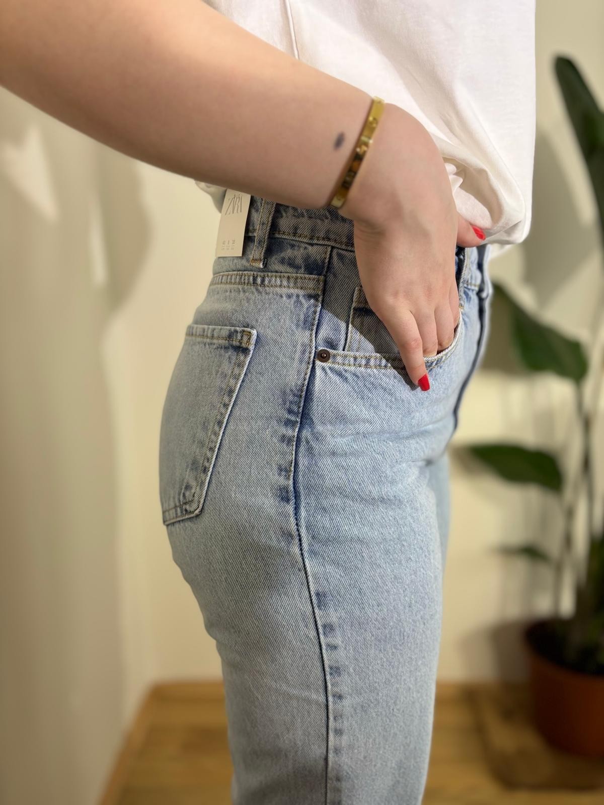 Açık Mavi Straight Jean
