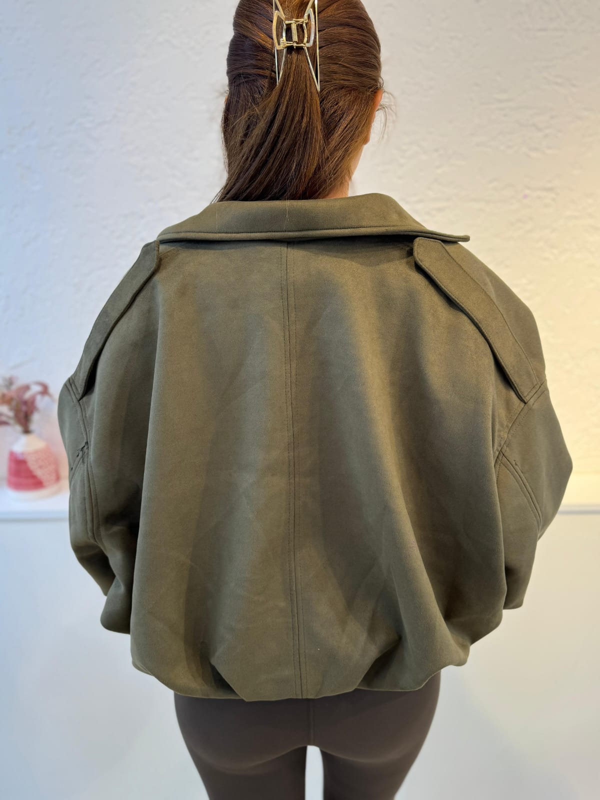 YEŞİL BOMBER CEKET